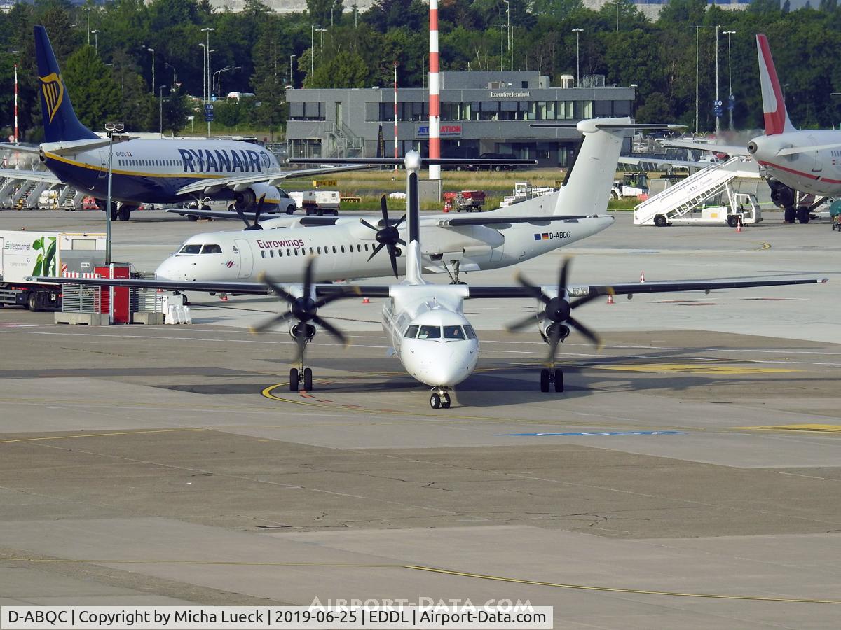 D-ABQC, 2008 De Havilland Canada DHC-8-402Q Dash 8 C/N 4231, At Düsseldorf