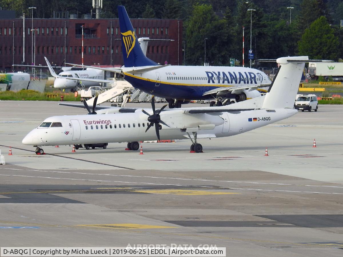 D-ABQG, 2009 De Havilland Canada DHC-8-402Q Dash 8 C/N 4250, At Düsseldorf