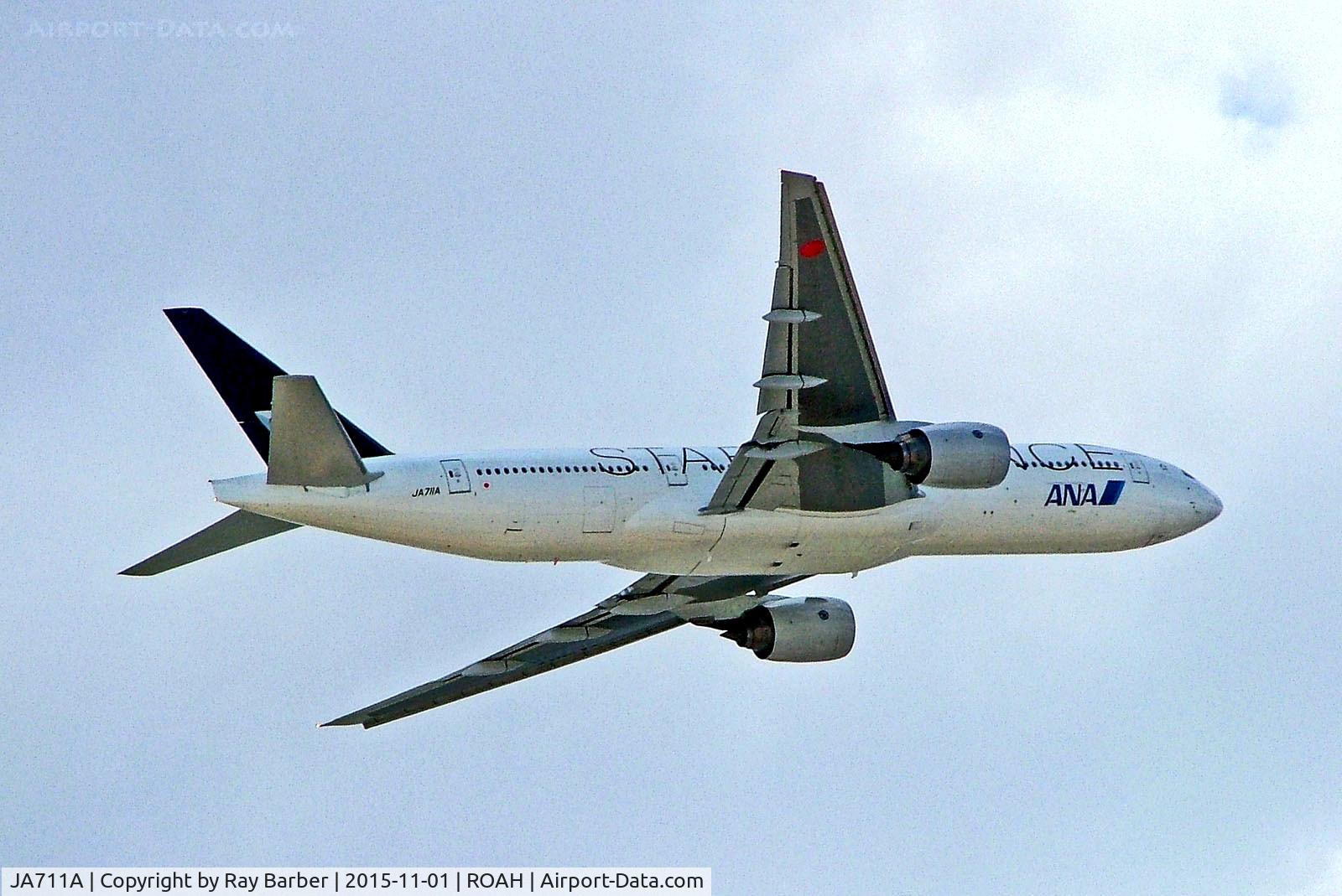 JA711A, Boeing 777-281 C/N 33406, JA711A   Boeing 777-281 [33406] (ANA-All Nippon Airways) Okinawa-Naha~JA 01/11/2005