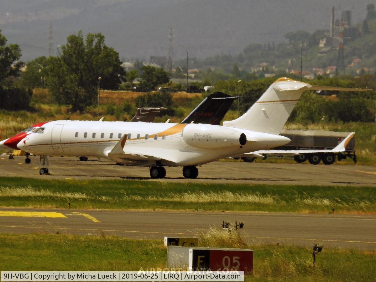 9H-VBG, 2017 Bombardier BD-700-1A11 Global 5000 C/N 9807, At Firenze