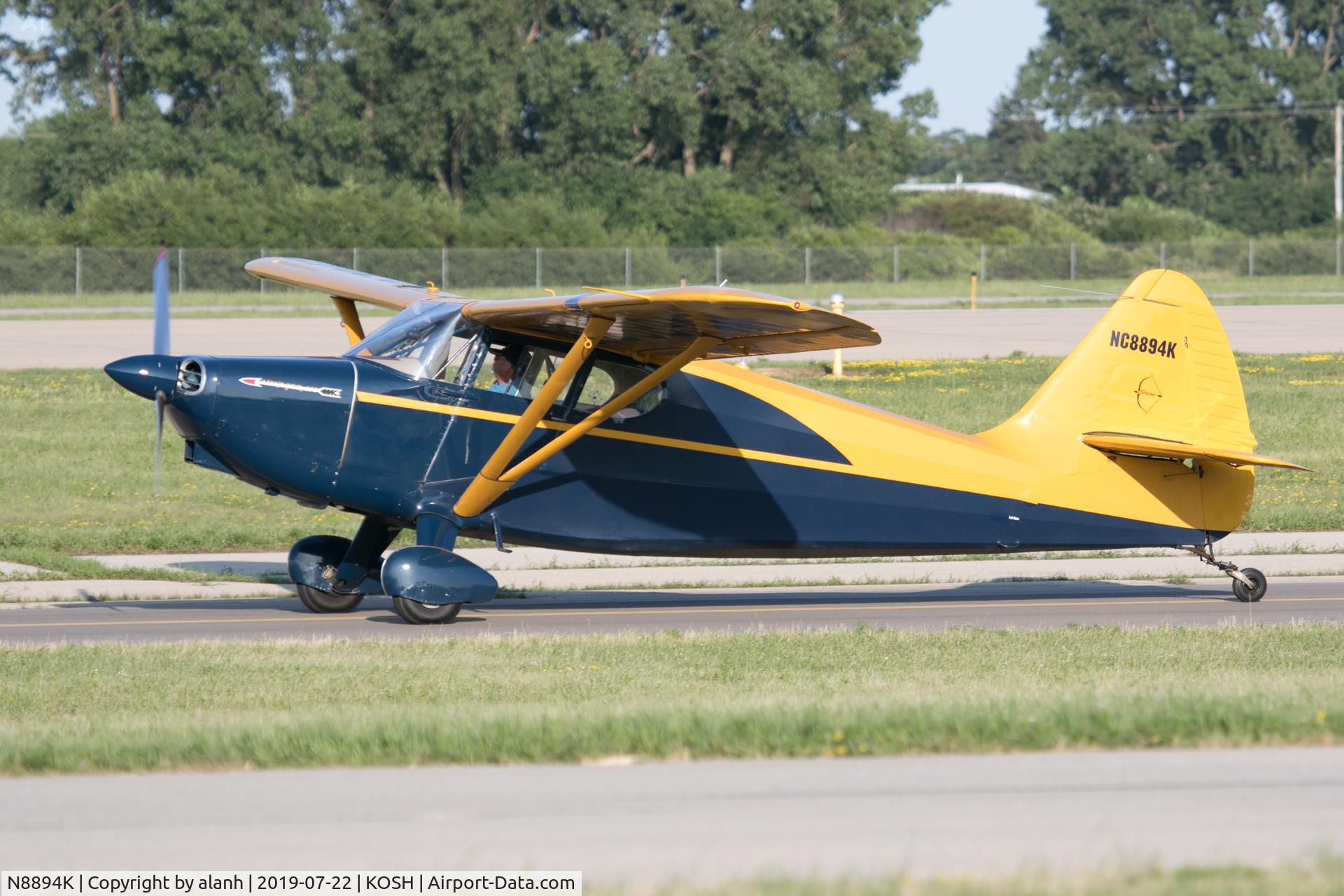 N8894K, 1947 Stinson 108-1 Voyager C/N 108-1894, At AirVenture 2019
