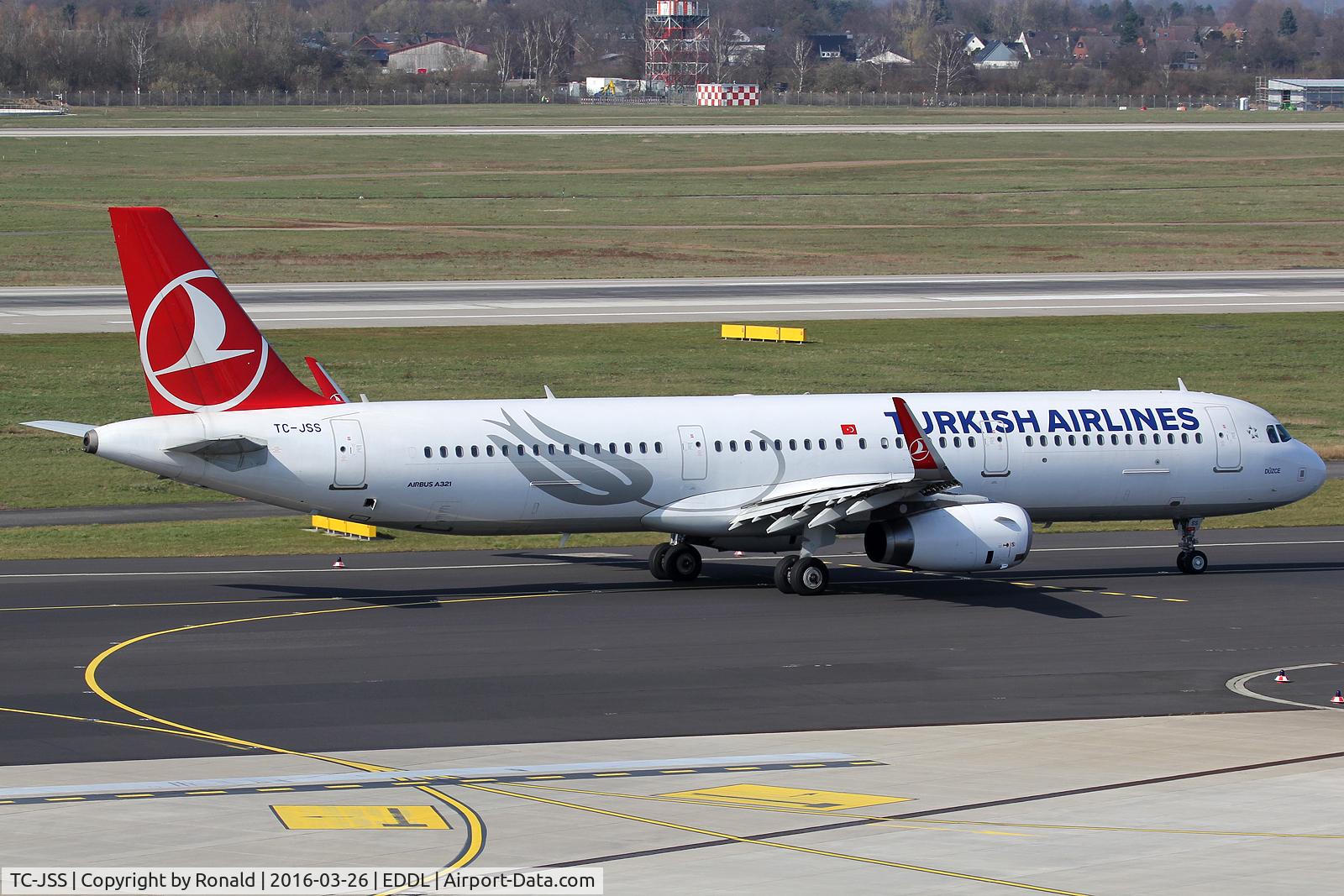 TC-JSS, 2015 Airbus A321-231 C/N 6657, at dus
