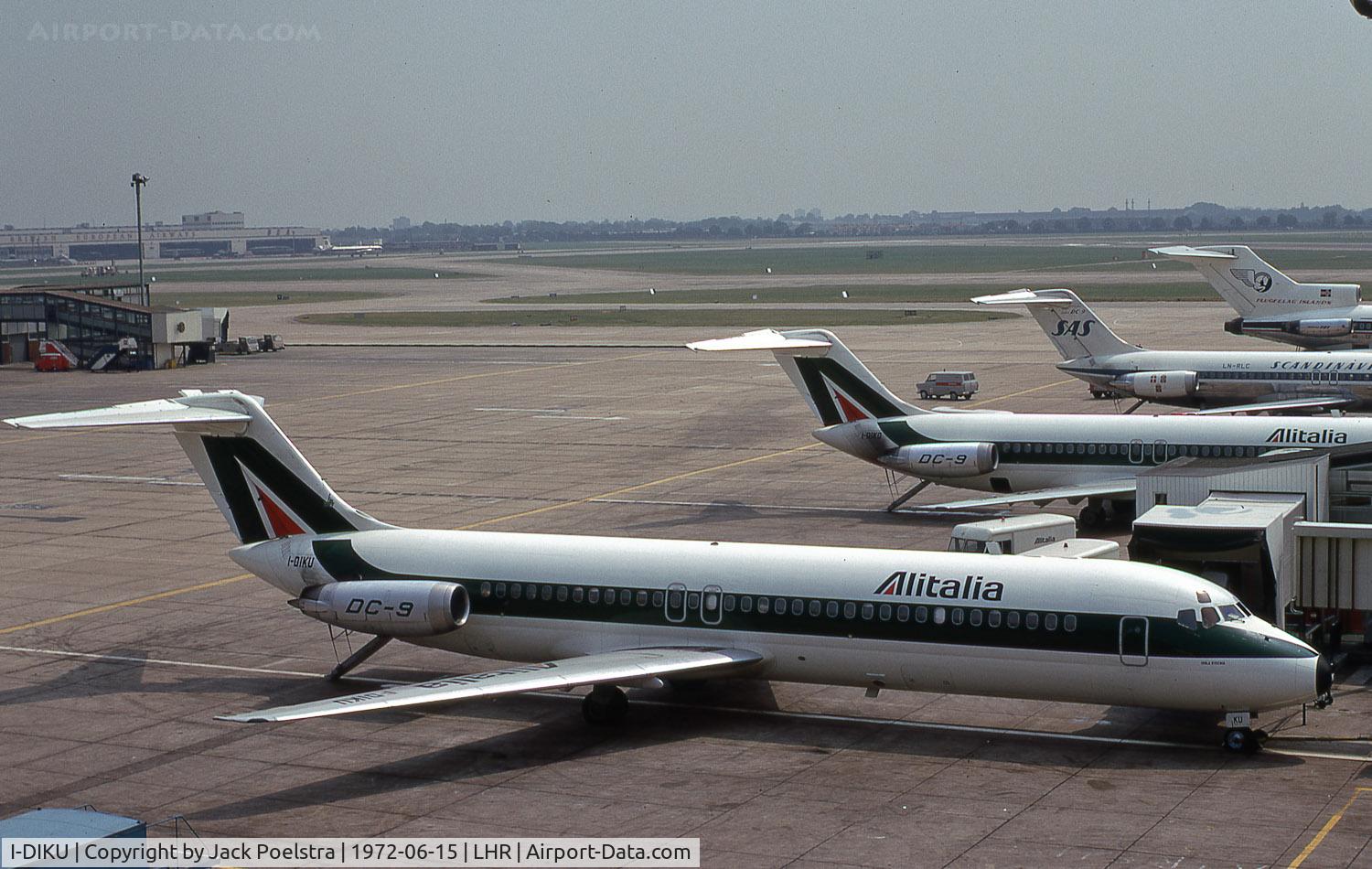 I-DIKU, 1967 Douglas DC-9-32 C/N 47101, At London Heathrow airport