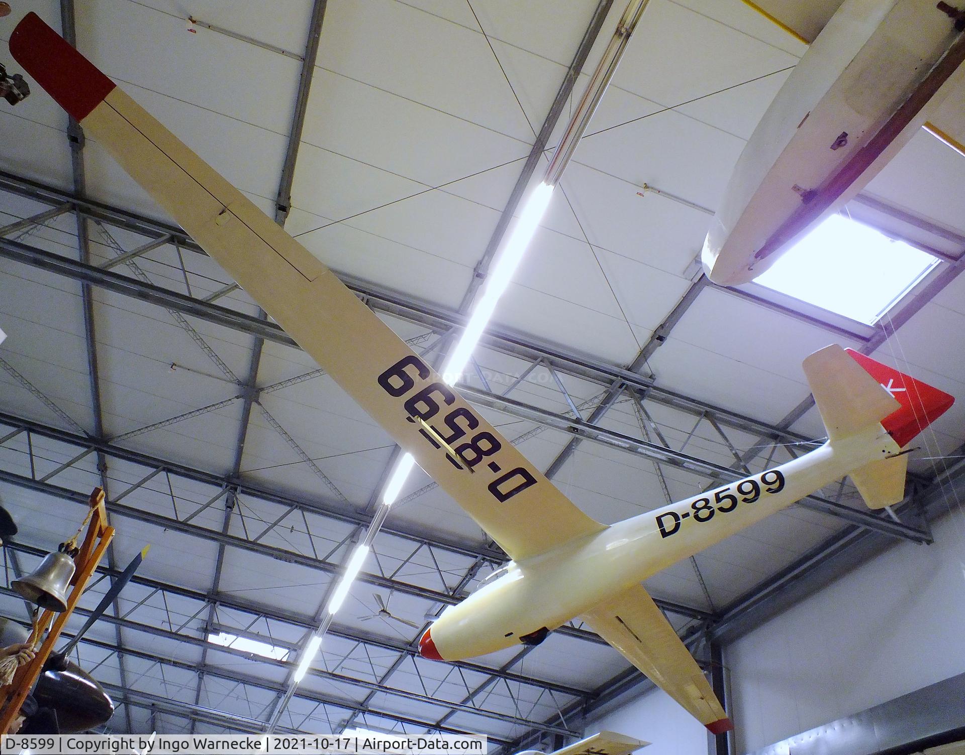 D-8599, 1960 Schleicher Ka-6 CR-Pe C/N unknown_D-8599, Schleicher Ka 6 CR-Pe Rhönsegler at the Luftfahrtmuseum Laatzen, Laatzen (Hannover)