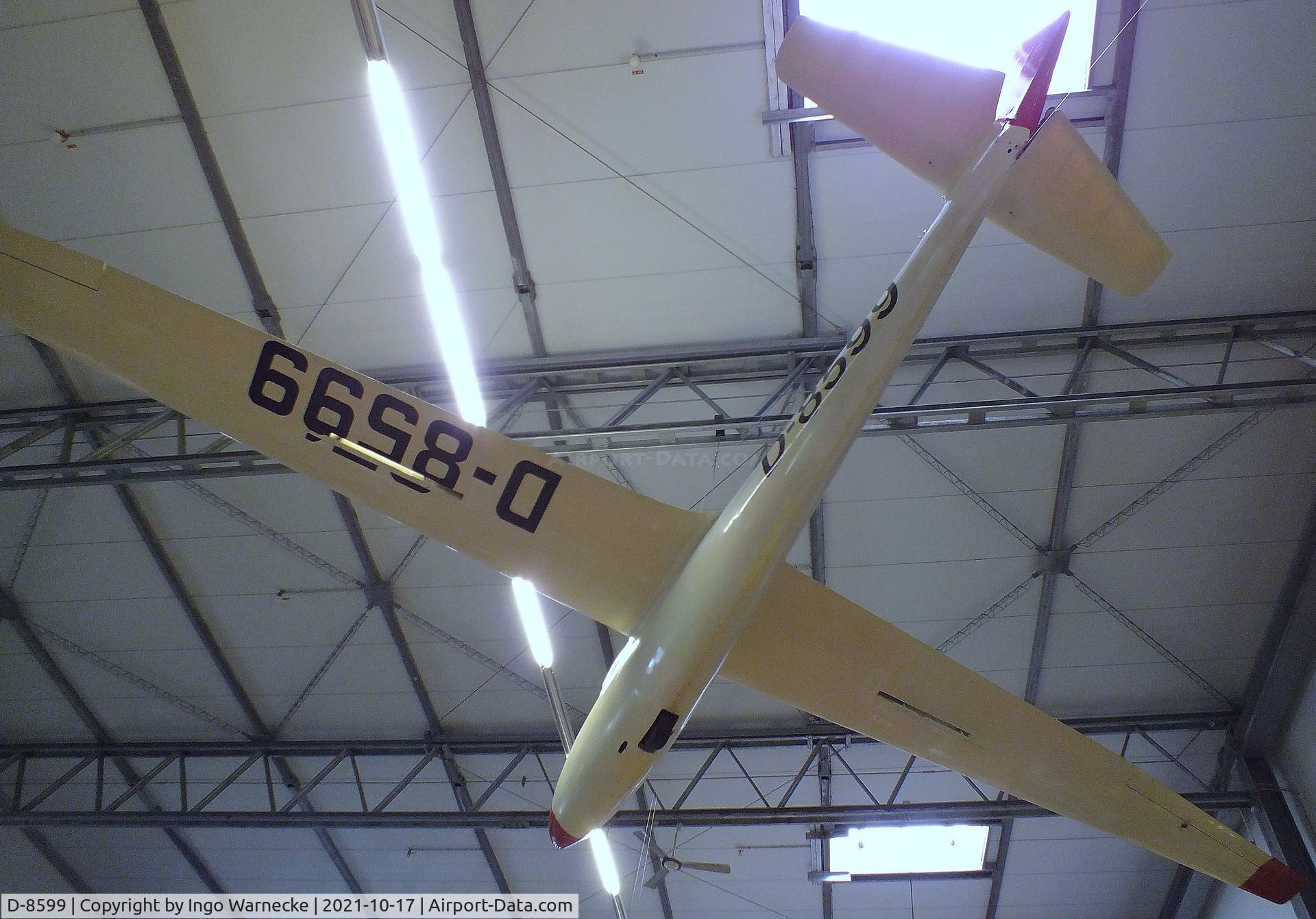 D-8599, 1960 Schleicher Ka-6 CR-Pe C/N unknown_D-8599, Schleicher Ka 6 CR-Pe Rhönsegler at the Luftfahrtmuseum Laatzen, Laatzen (Hannover)