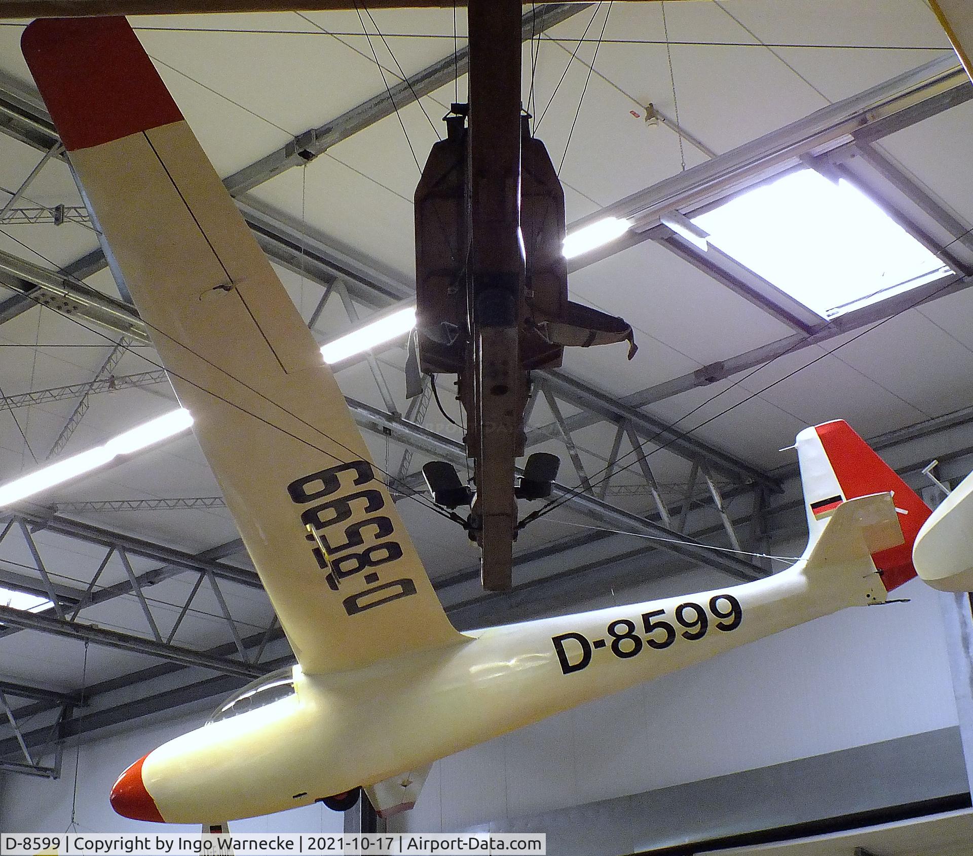 D-8599, 1960 Schleicher Ka-6 CR-Pe C/N unknown_D-8599, Schleicher Ka 6 CR-Pe Rhönsegler at the Luftfahrtmuseum Laatzen, Laatzen (Hannover)