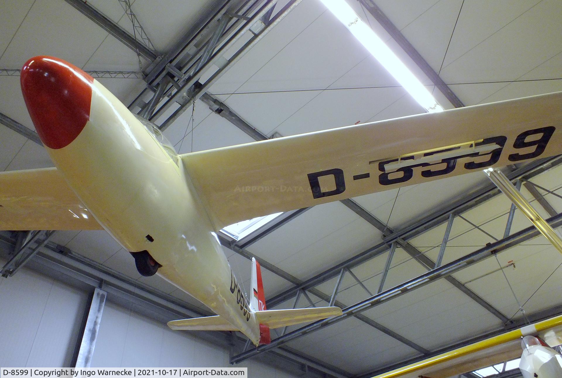 D-8599, 1960 Schleicher Ka-6 CR-Pe C/N unknown_D-8599, Schleicher Ka 6 CR-Pe Rhönsegler at the Luftfahrtmuseum Laatzen, Laatzen (Hannover)