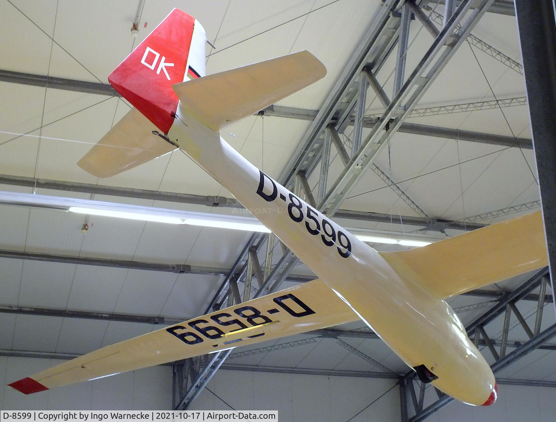 D-8599, 1960 Schleicher Ka-6 CR-Pe C/N unknown_D-8599, Schleicher Ka 6 CR-Pe Rhönsegler at the Luftfahrtmuseum Laatzen, Laatzen (Hannover)