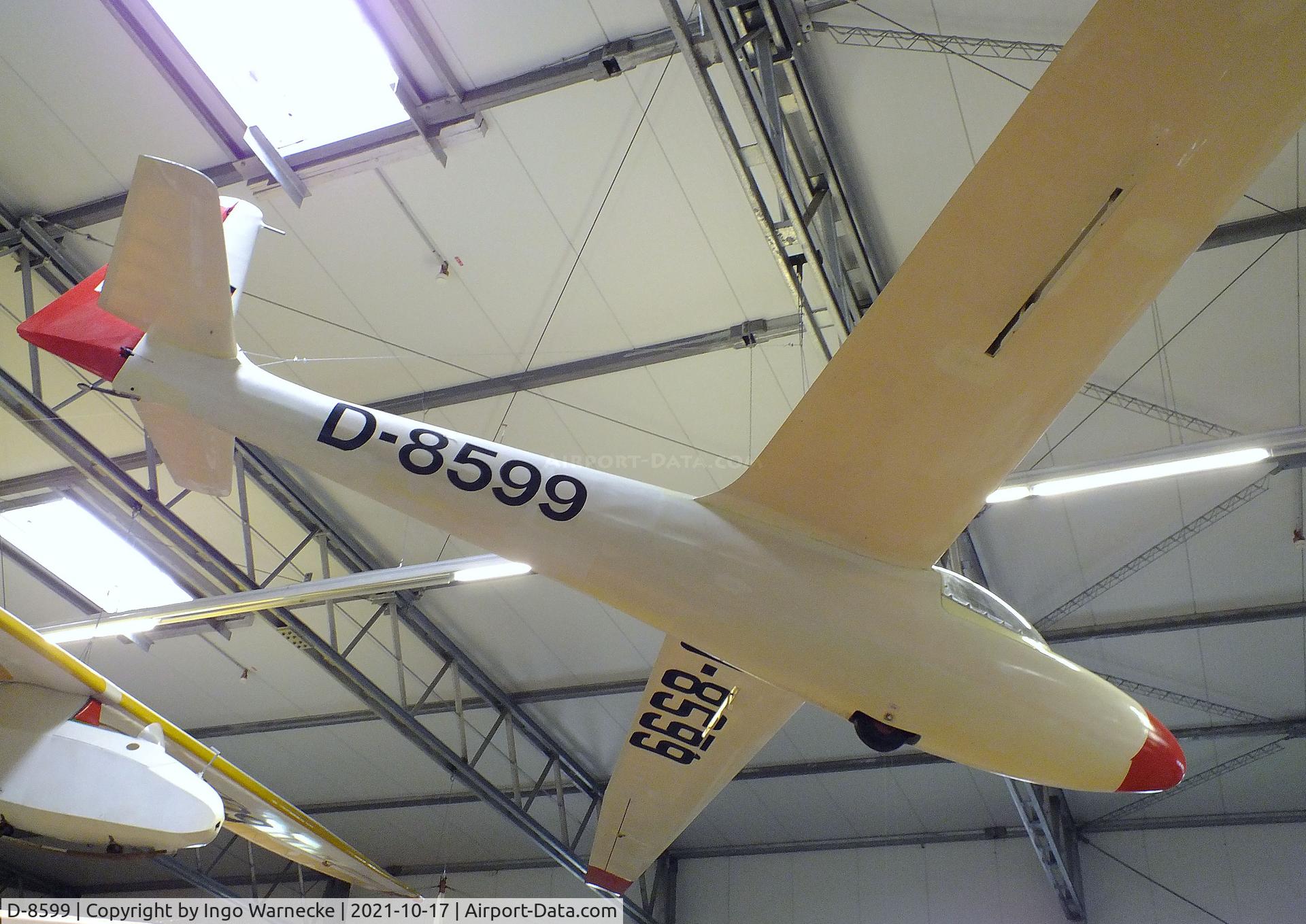 D-8599, 1960 Schleicher Ka-6 CR-Pe C/N unknown_D-8599, Schleicher Ka 6 CR-Pe Rhönsegler at the Luftfahrtmuseum Laatzen, Laatzen (Hannover)