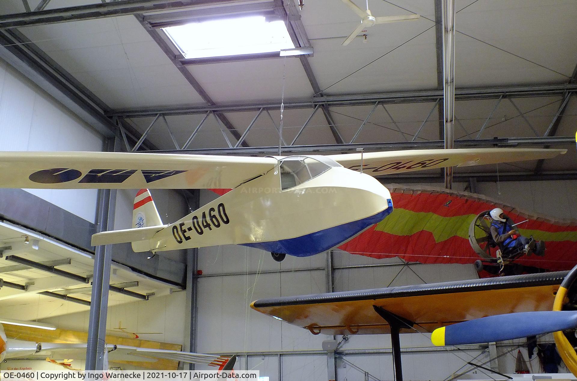 OE-0460, Scheibe L-Spatz 55 C/N R219/H234, Scheibe L-Spatz 55 at the Luftfahrtmuseum Laatzen, Laatzen (Hannover)