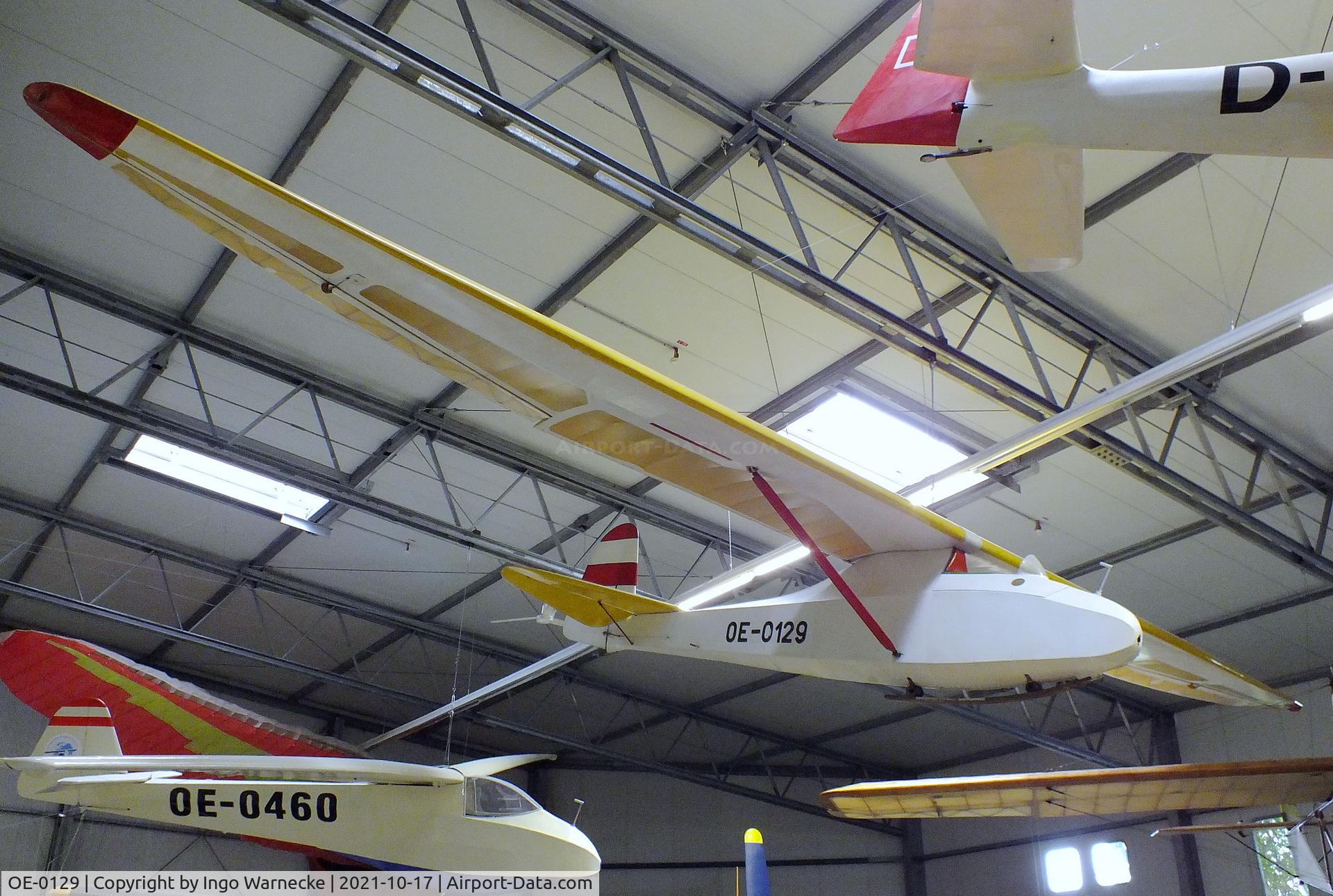 OE-0129, Oberlerchner Grunau Baby IIb Edelweiss C/N 007, Grunau (Oberlerchner) Baby IIb Edelweiss at the Luftfahrtmuseum Laatzen, Laatzen (Hannover)