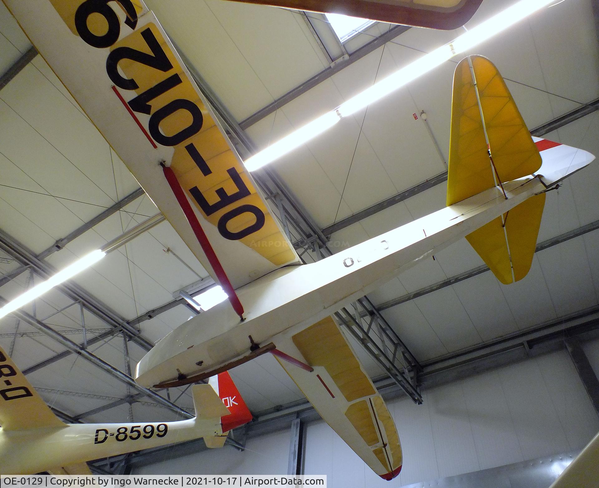 OE-0129, Oberlerchner Grunau Baby IIb Edelweiss C/N 007, Grunau (Oberlerchner) Baby IIb Edelweiss at the Luftfahrtmuseum Laatzen, Laatzen (Hannover)
