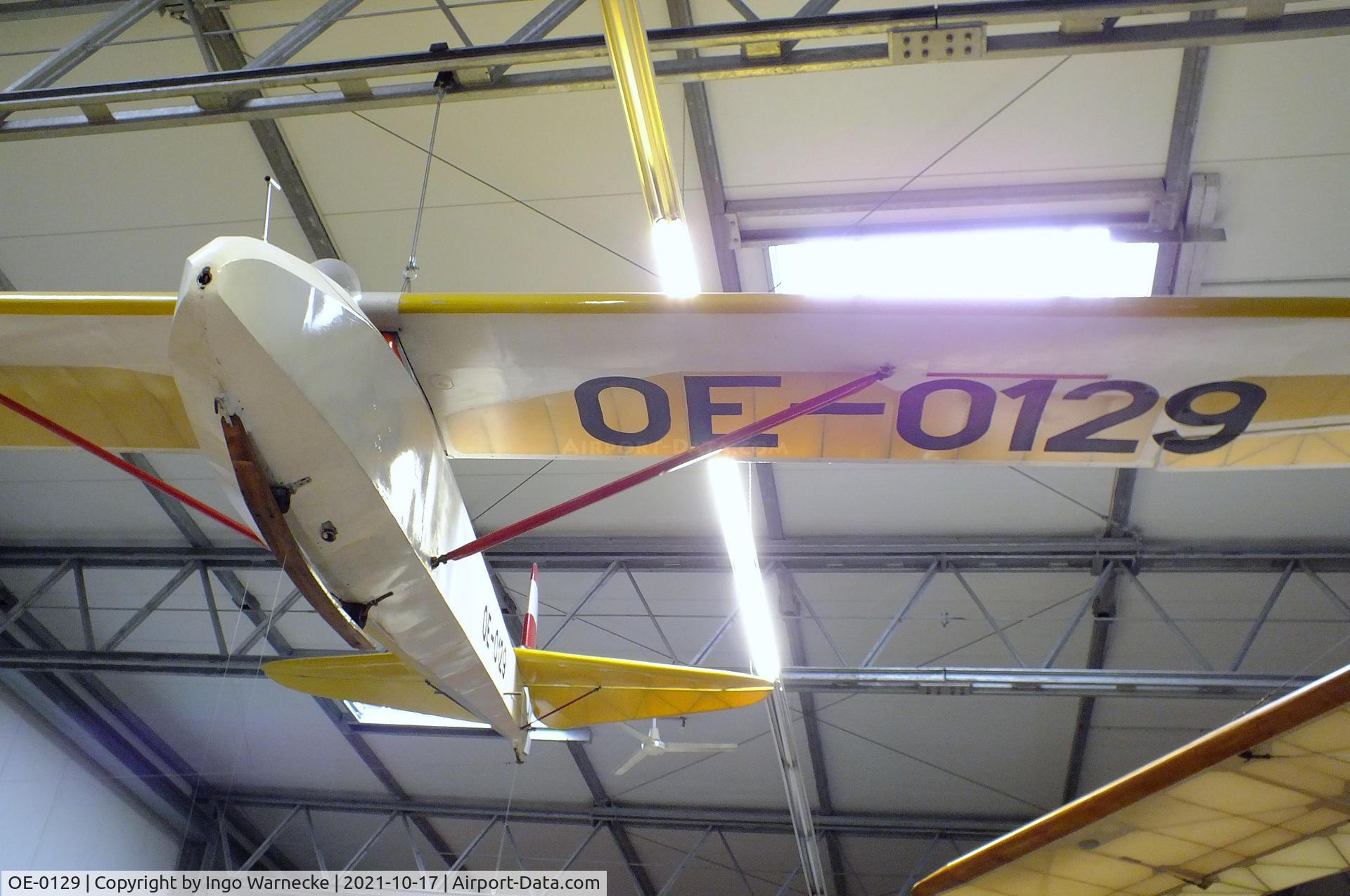 OE-0129, Oberlerchner Grunau Baby IIb Edelweiss C/N 007, Grunau (Oberlerchner) Baby IIb Edelweiss at the Luftfahrtmuseum Laatzen, Laatzen (Hannover)