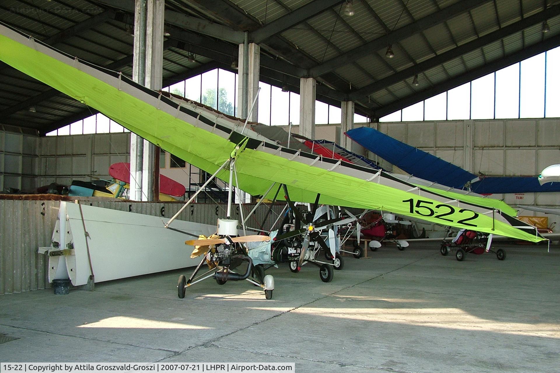 15-22, Halley Apollo CXMD Racer GT C/N Not found 15-22, LHPR - Györ-Pér Airport, Hungary