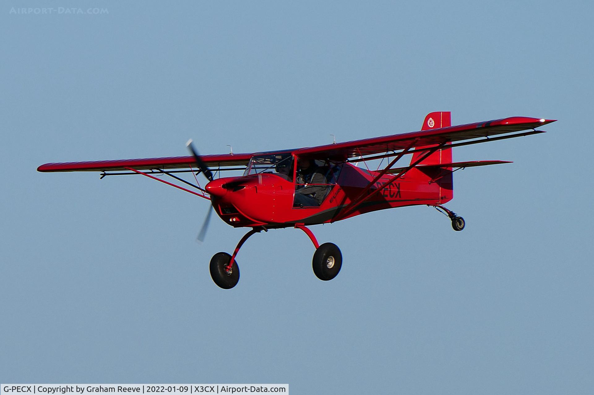G-PECX, 2016 Eurofox 912S C/N BMAA/HB/687, On approach to Northrepps.