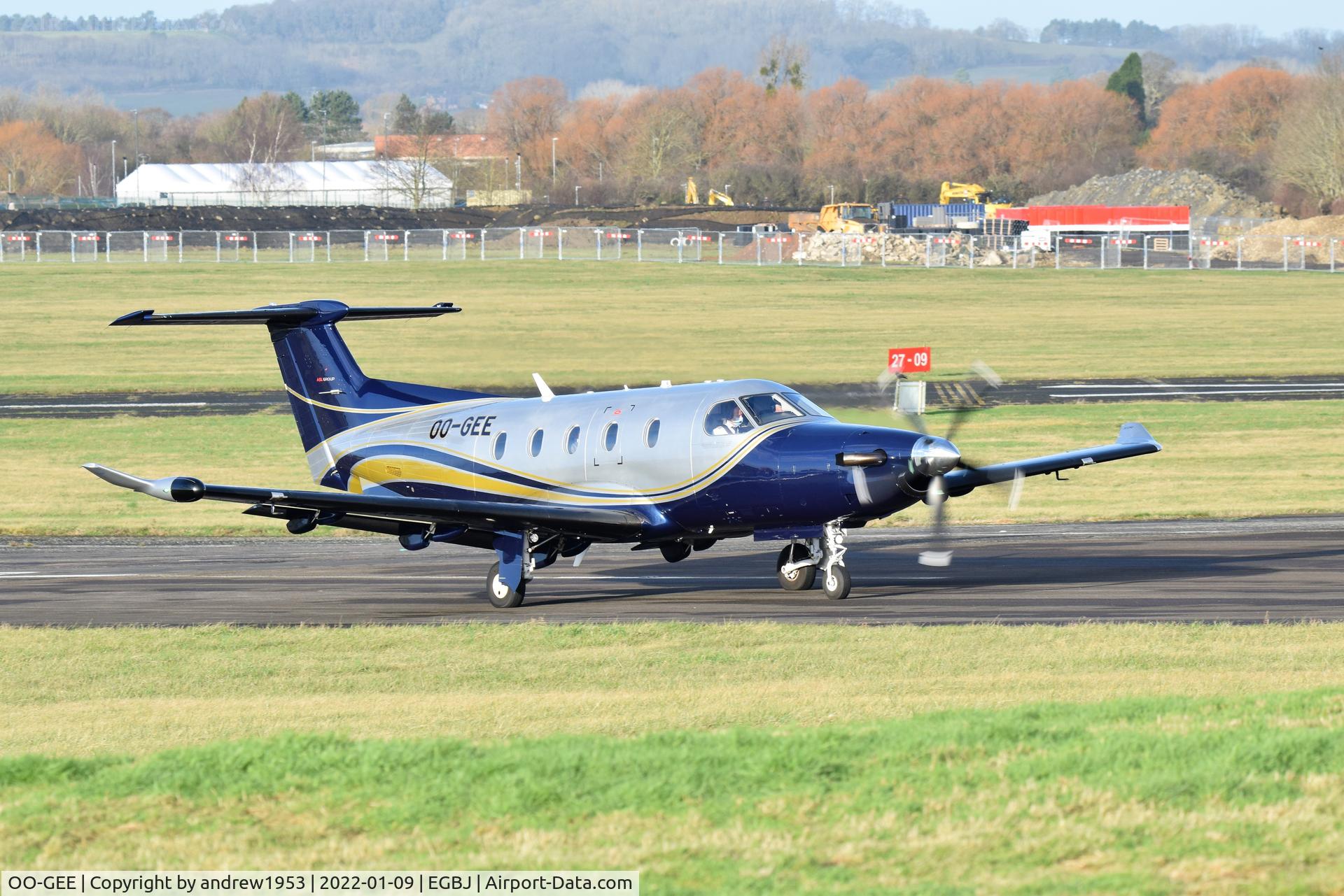 OO-GEE, 2010 Pilatus PC-12/47E C/N 1174, OO-GEE at Gloucestershire Airport.