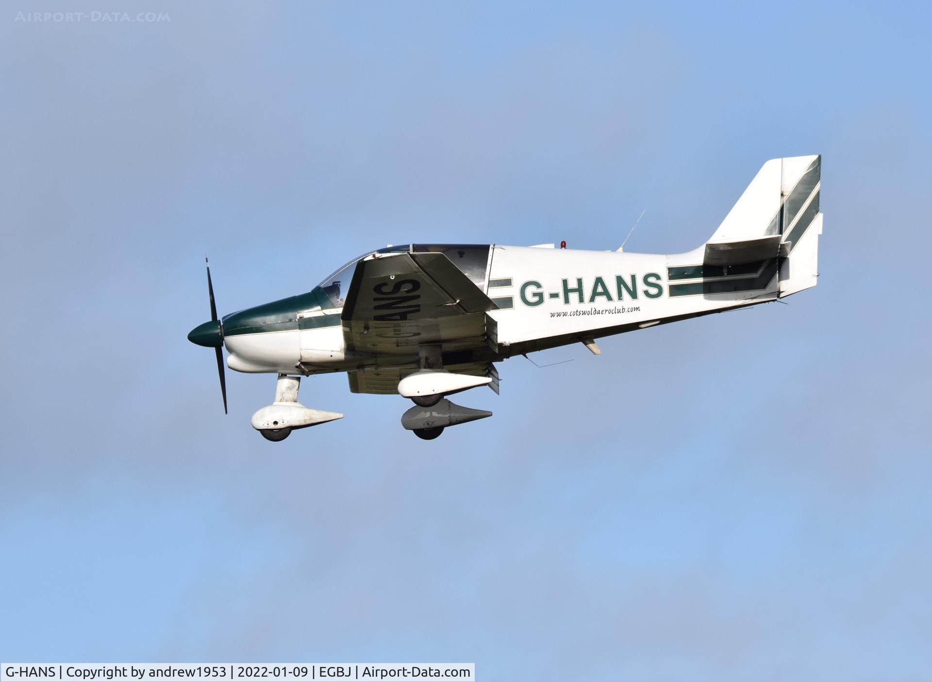 G-HANS, 1979 Robin DR-400-108  Dauphin 2+2 C/N 1384, G-HANS at Gloucestershire Airport.
