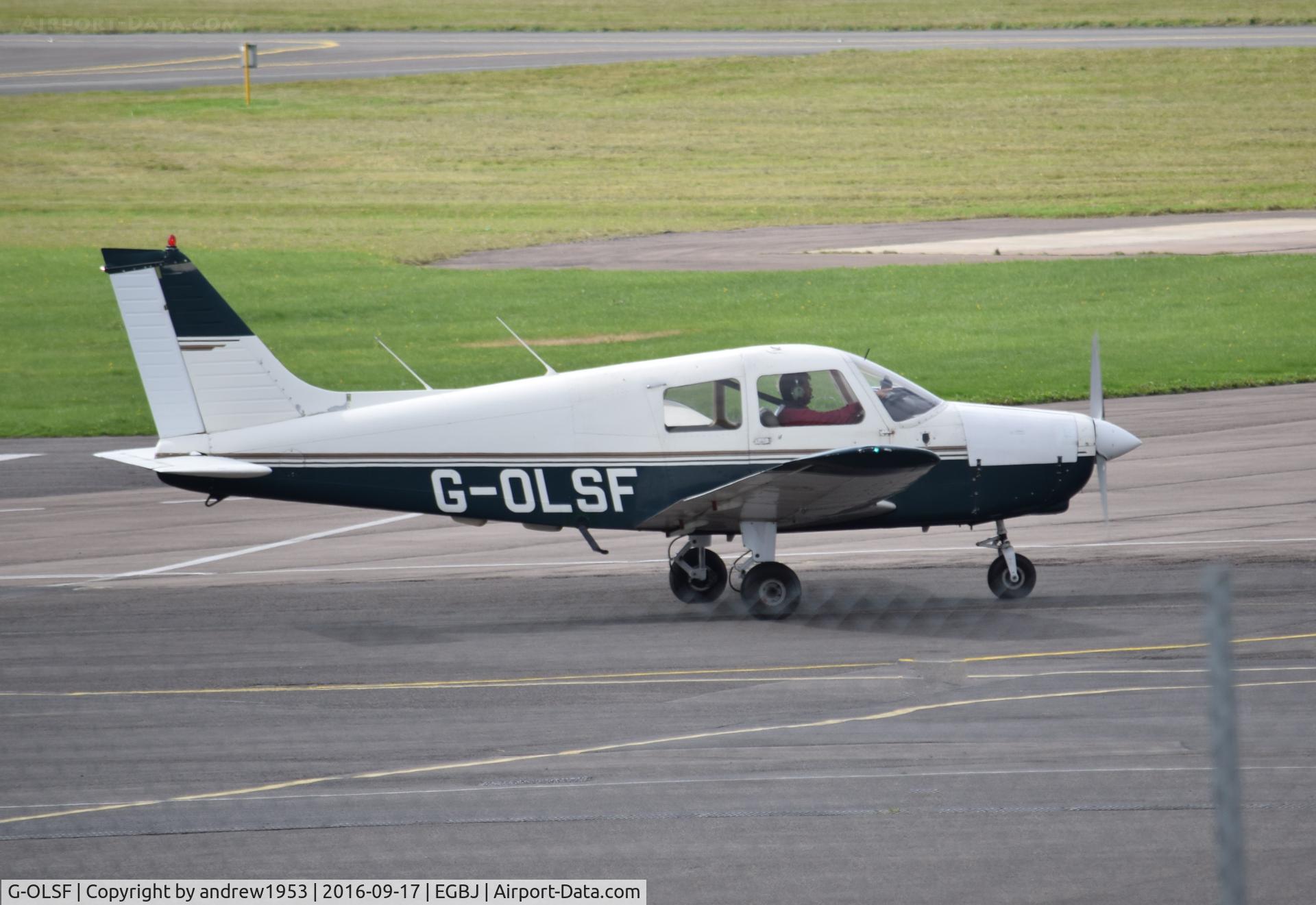 G-OLSF, 1989 Piper PA-28-161 Cadet C/N 2841284, G-OLSF at Gloucestershire Airport.