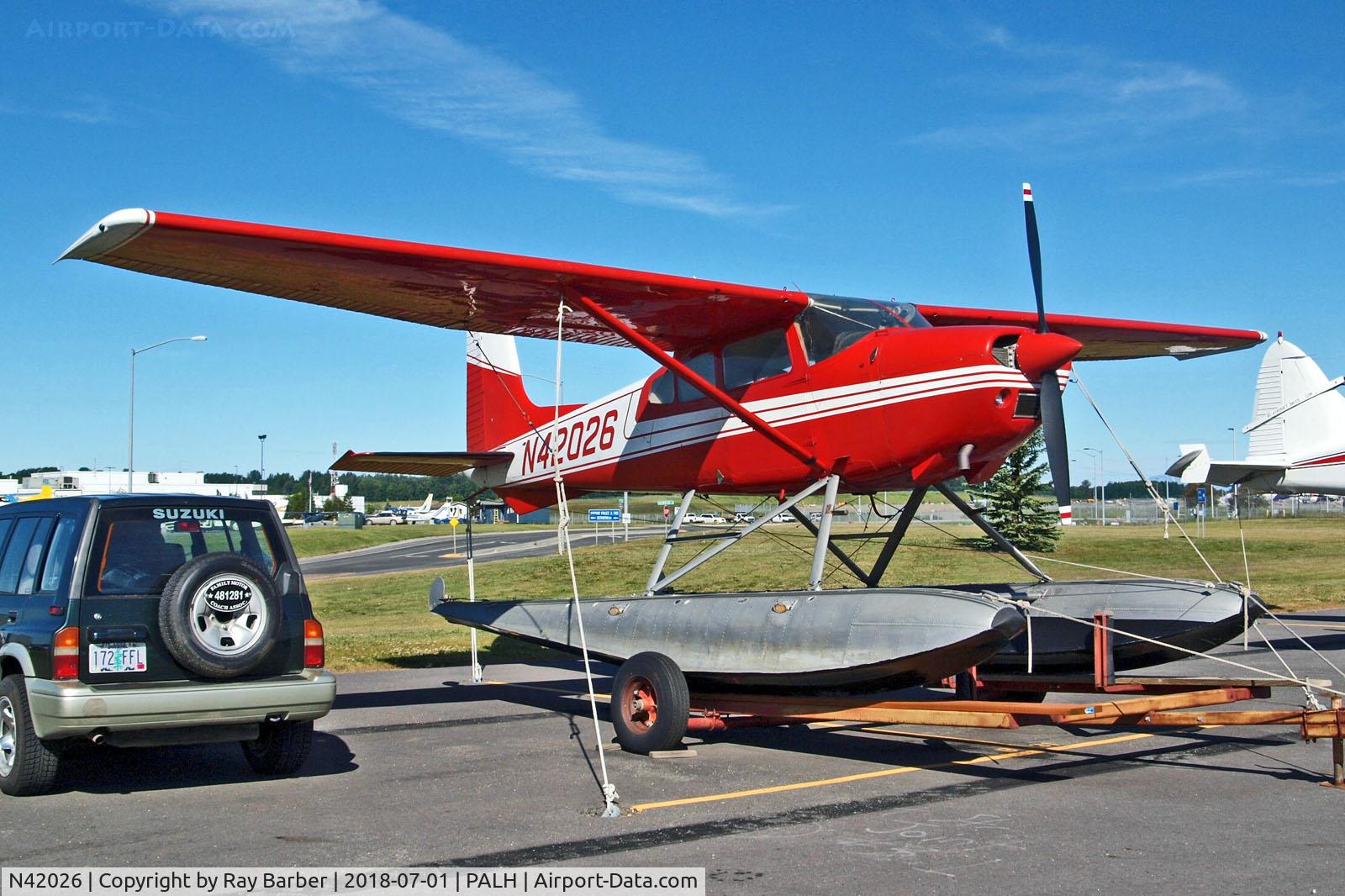 N42026, 1972 Cessna 180J C/N 18052302, N42026   Cessna 180J [180-52302] Lake Hood Seaplane Base~N 01/07/2018