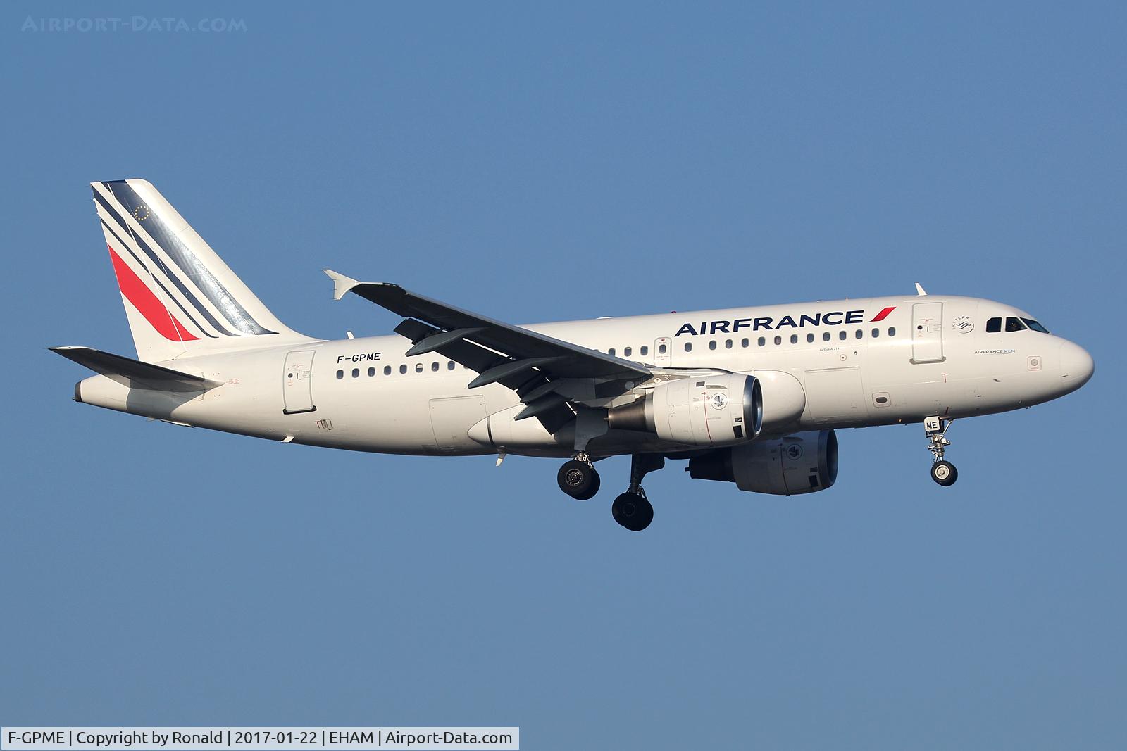 F-GPME, 1996 Airbus A319-113 C/N 625, at spl