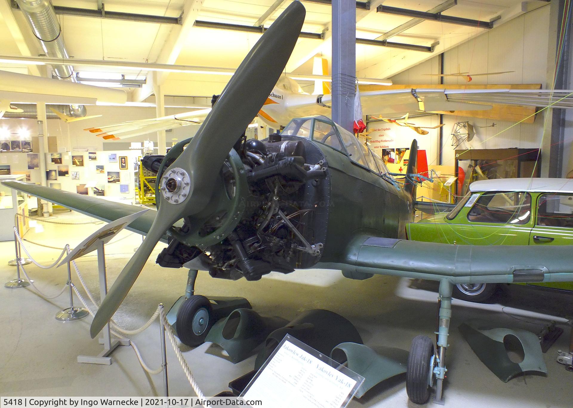5418, Yakovlev Yak-18 C/N unknown_5418, Yakovlev Yak-18 MAX at the Luftfahrtmuseum Laatzen, Laatzen (Hannover)