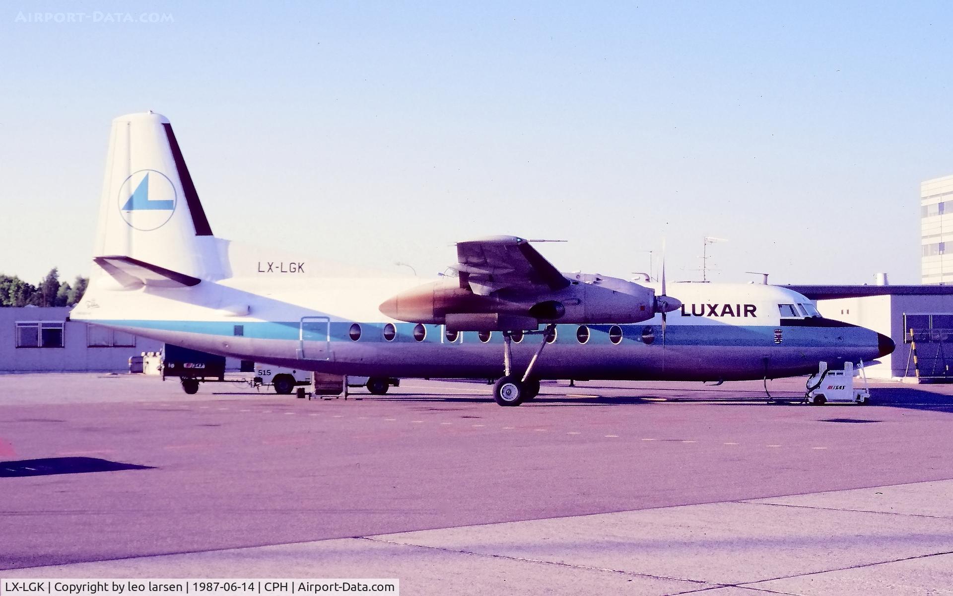 LX-LGK, 2005 Embraer ERJ-135LR (EMB-135LR) C/N 14500886, Copenhagen 14.6.1987