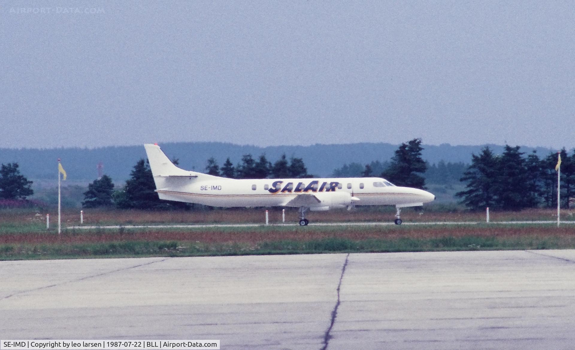 SE-IMD, 1980 Swearingen SA-226TC Metro II C/N TC-371, Billund 22.7.1987