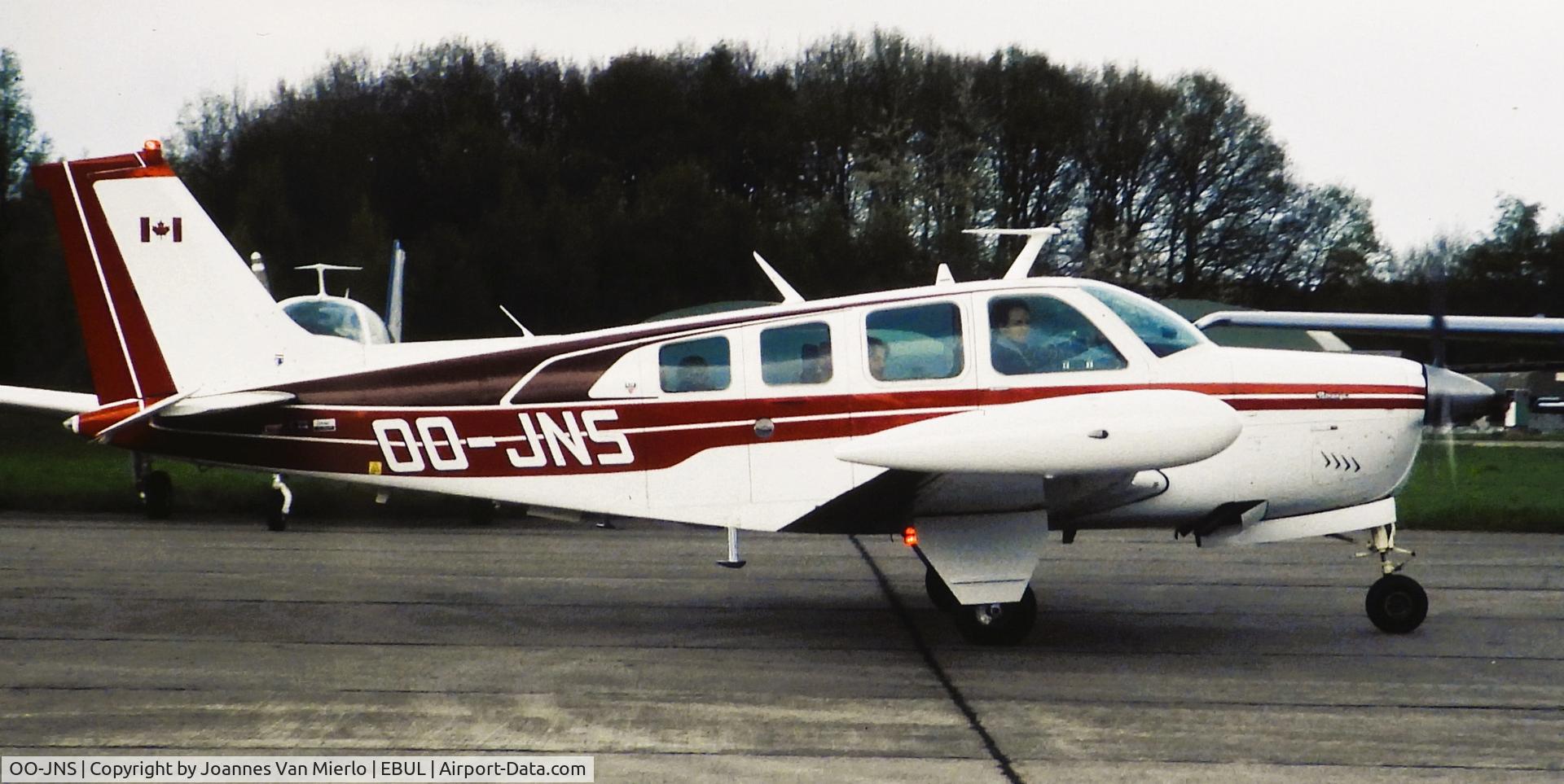 OO-JNS, 1977 Beech A36 Bonanza 36 C/N E-1108, Slide scan