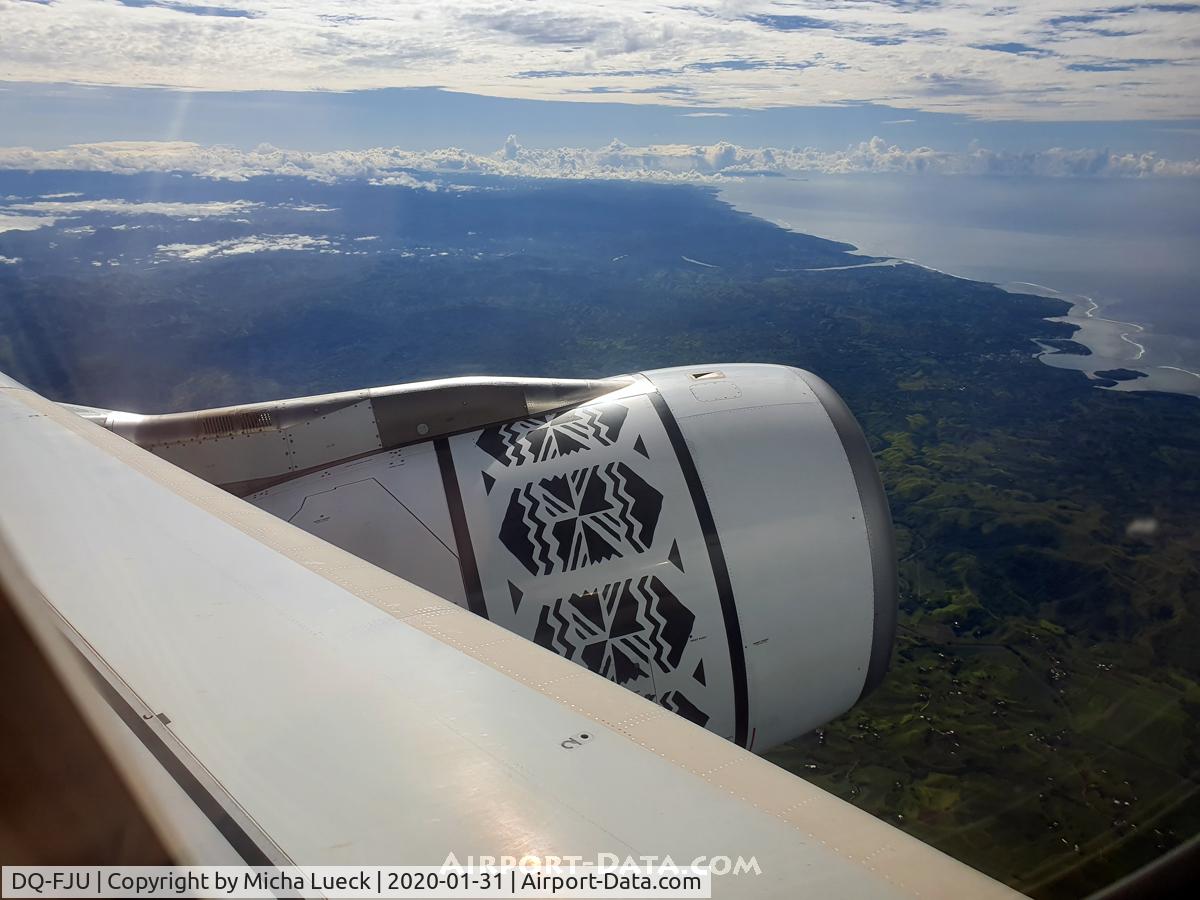 DQ-FJU, 2013 Airbus A330-243 C/N 1416, Leaving Veti Levu (NAN-AKL)