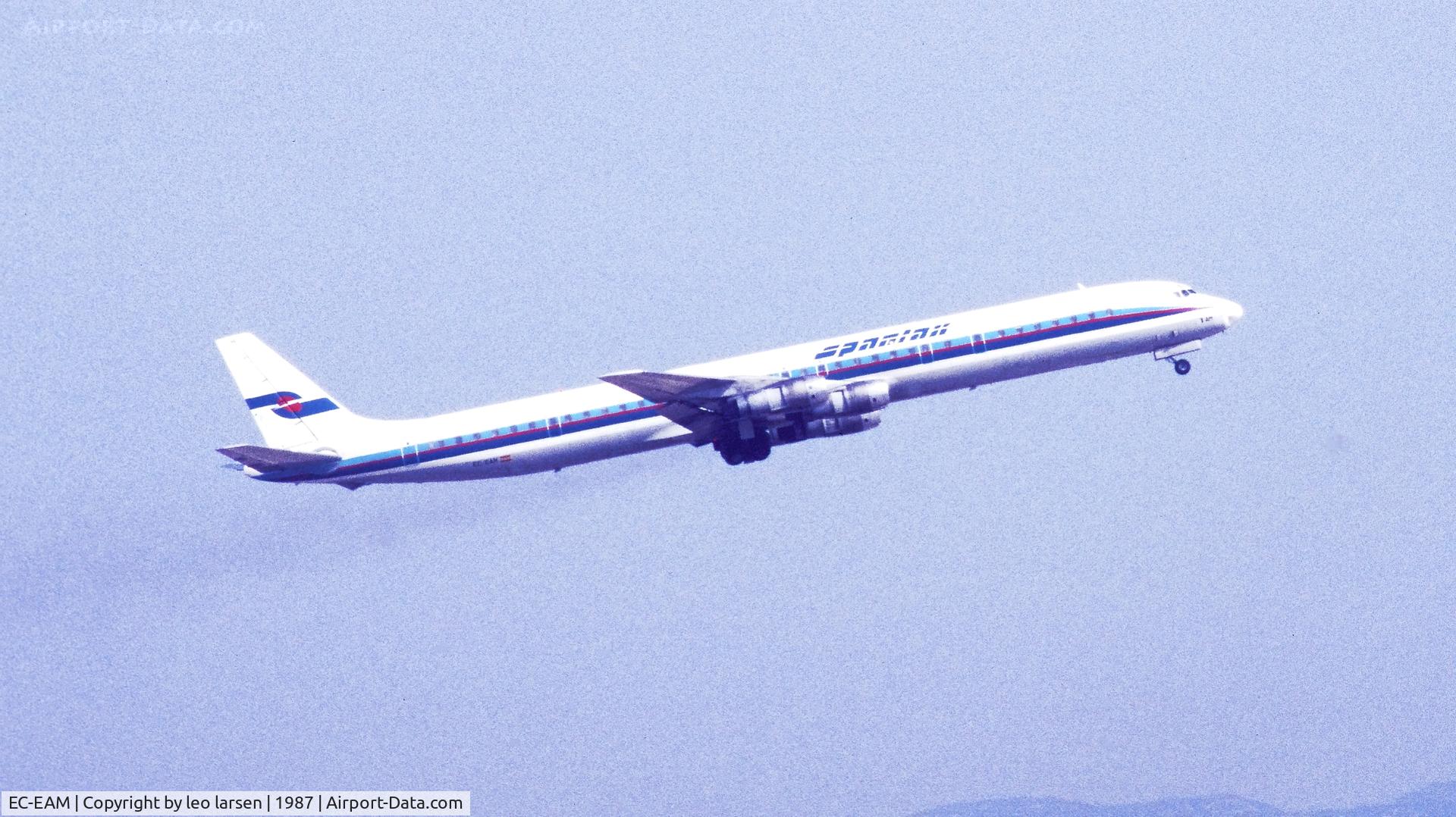 EC-EAM, 1967 Douglas DC-8-61 C/N 45908, Palma de Mallorca 13.8.1987