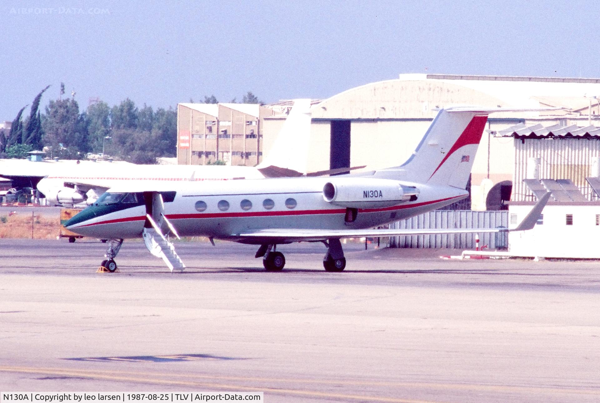 N130A, 1981 Gulfstream American Gulfstream III C/N 322, Tel Aviv 25.8.1987