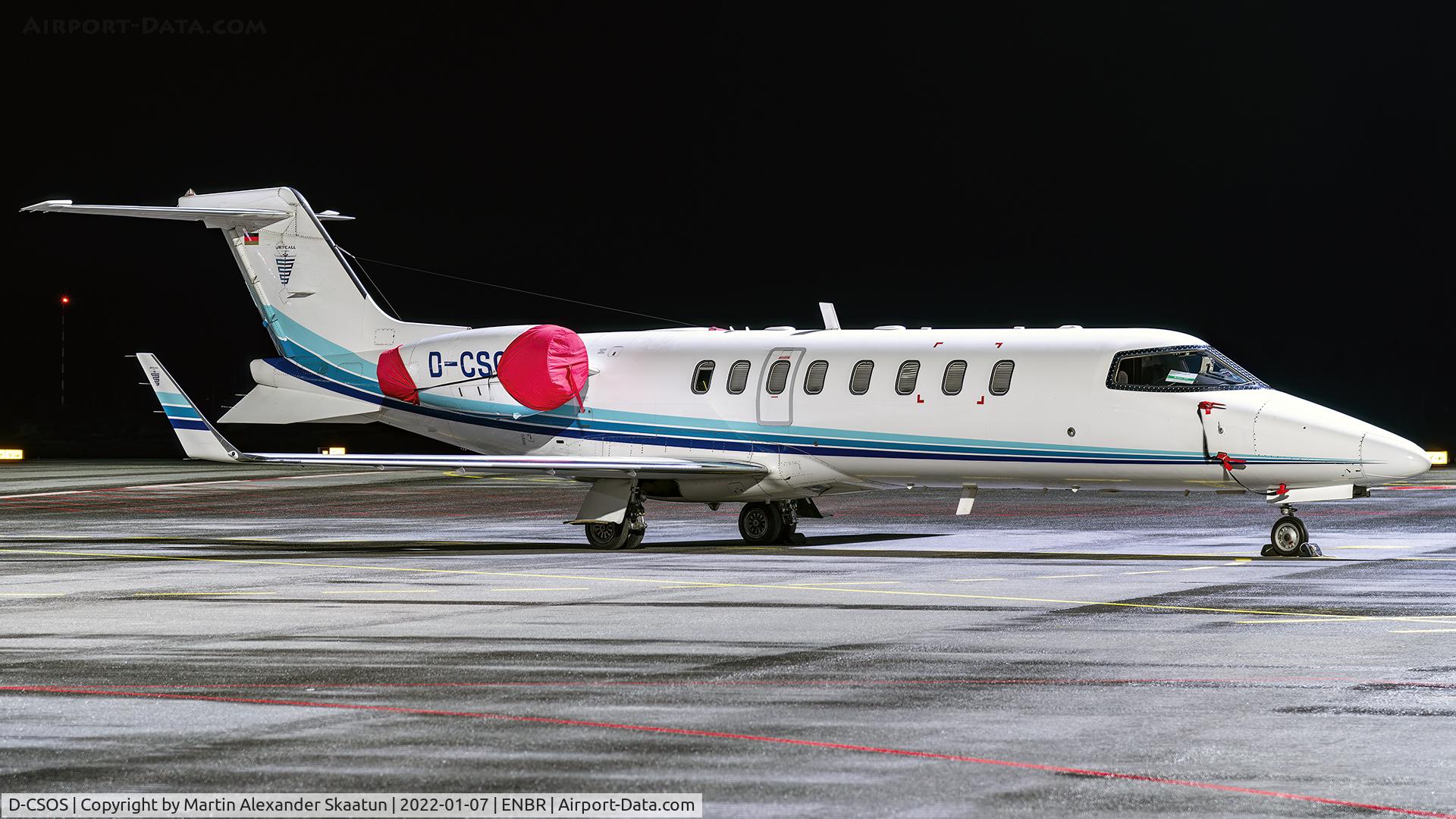 D-CSOS, 2001 Learjet 45 C/N 45-161, Parked overnight at stand 46.