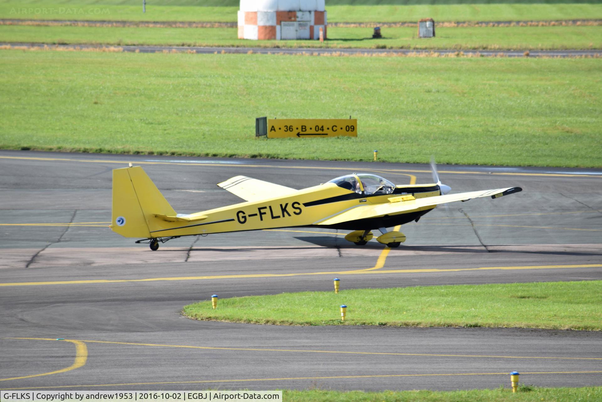 G-FLKS, 2000 Scheibe SF-25C Falke C/N 44662, G-FLKS at Gloucestershire Airport.