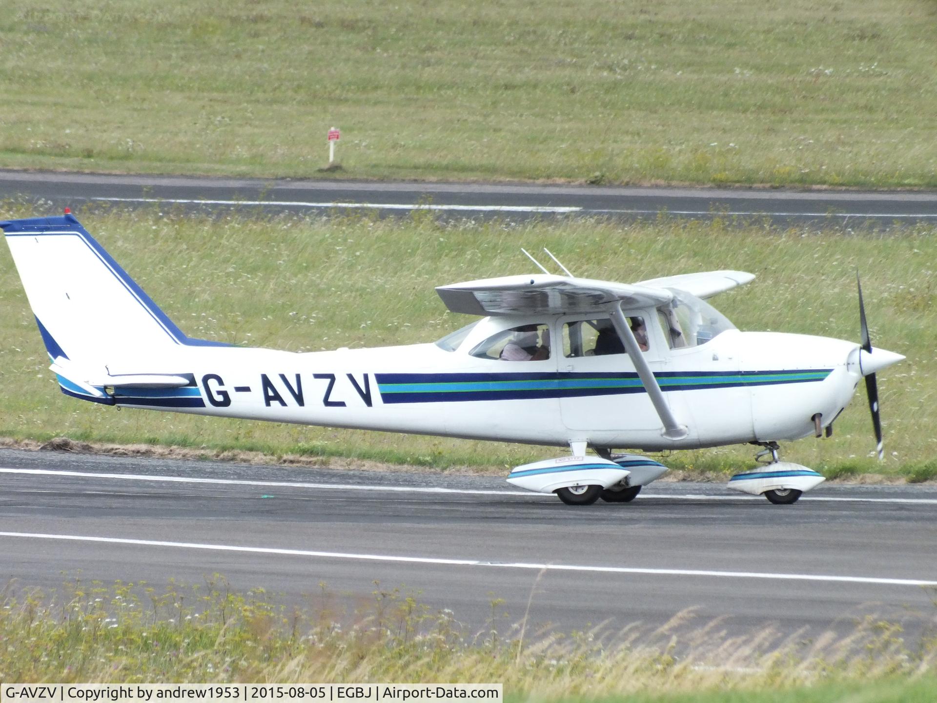 G-AVZV, 1967 Reims F172H Skyhawk C/N 0511, G-AVZV atGloucestershire Airport.
