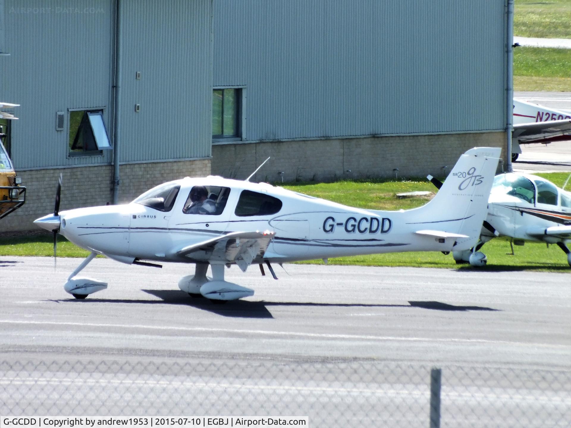 G-GCDD, 2008 Cirrus SR20 GTS G3 C/N 1972, G-GCDD at Gloucestershire Airport.