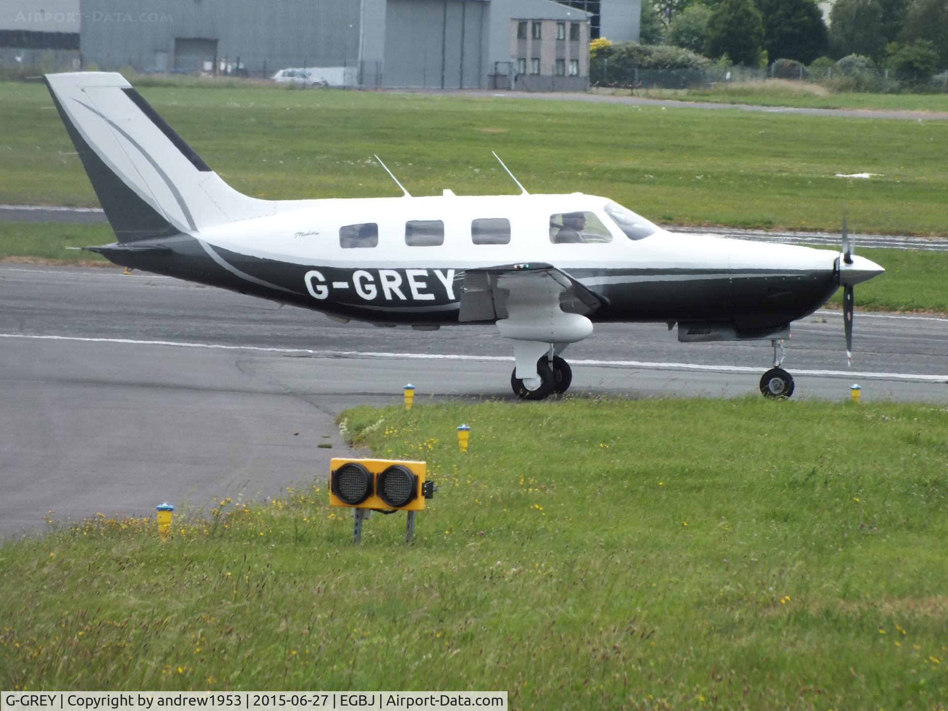 G-GREY, 1998 Piper PA-46-350P Malibu Mirage C/N 4636155, G-GREY at Gloucestershire Airport.