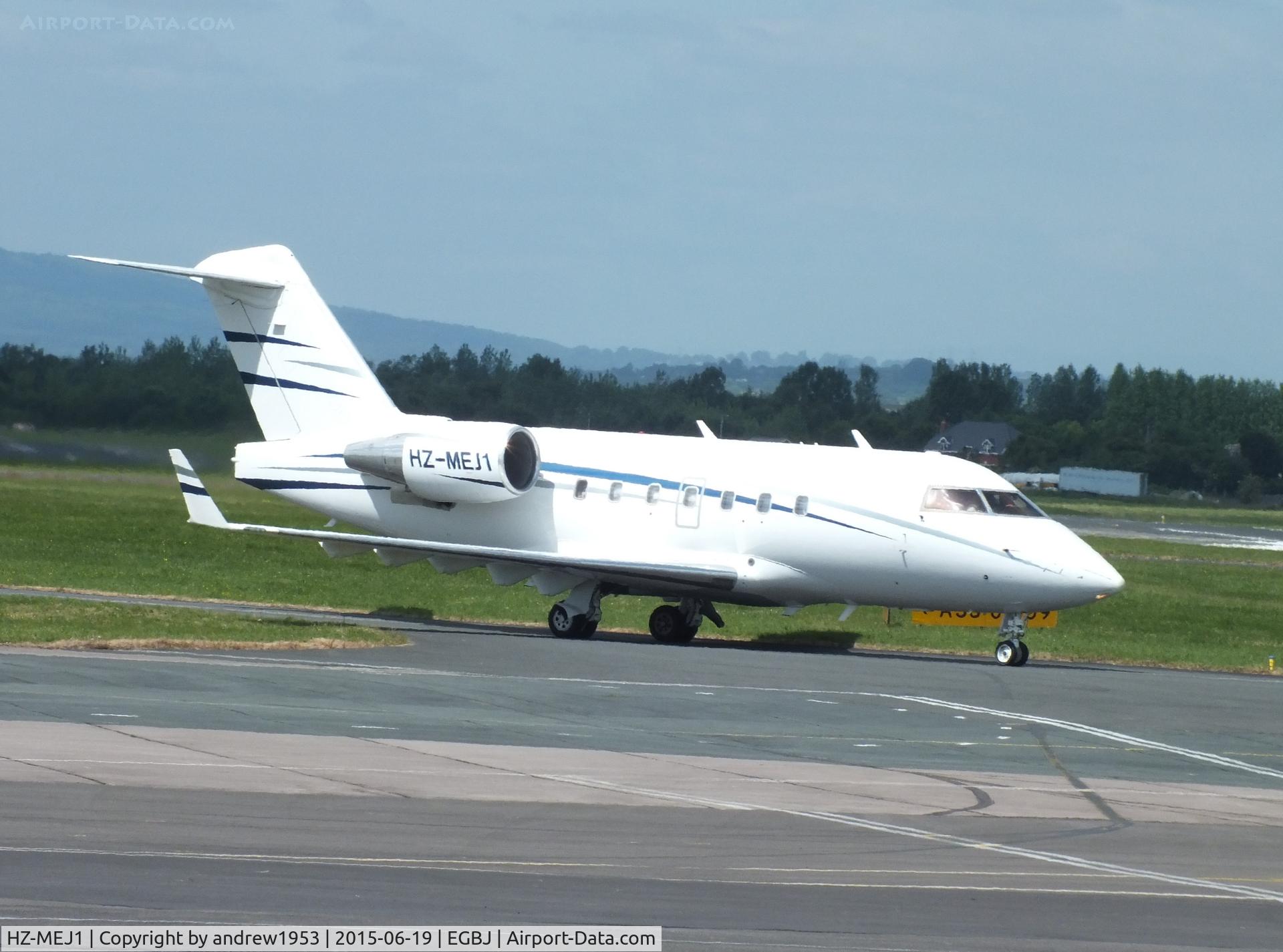 HZ-MEJ1, Canadair Challenger 604 (CL-600-2B16) C/N 5320, HZ-MEJ1 at Gloucestershire Airport.