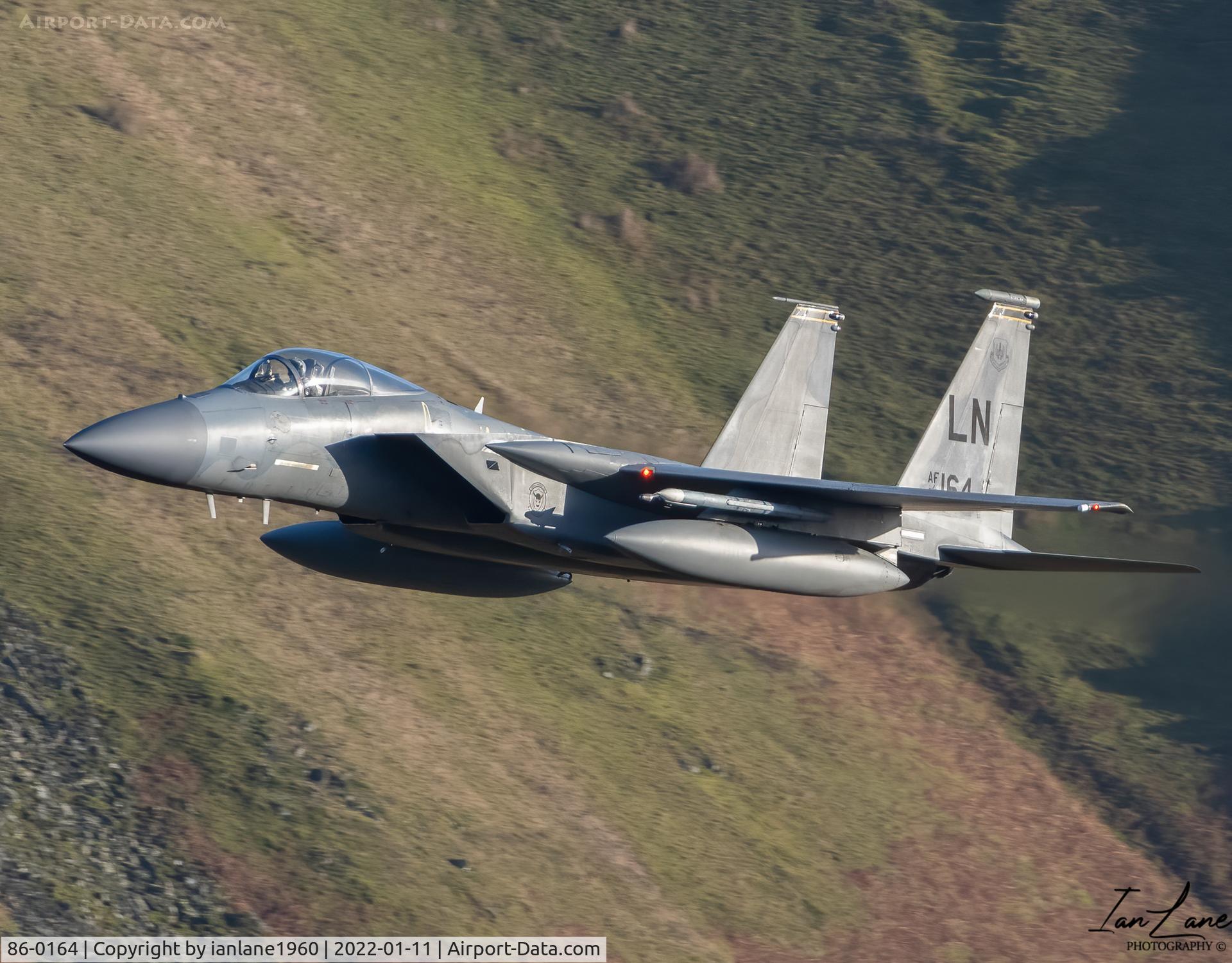 86-0164, 1986 McDonnell Douglas F-15C Eagle C/N 1011/C392, 493rd Reaper in the Lake District