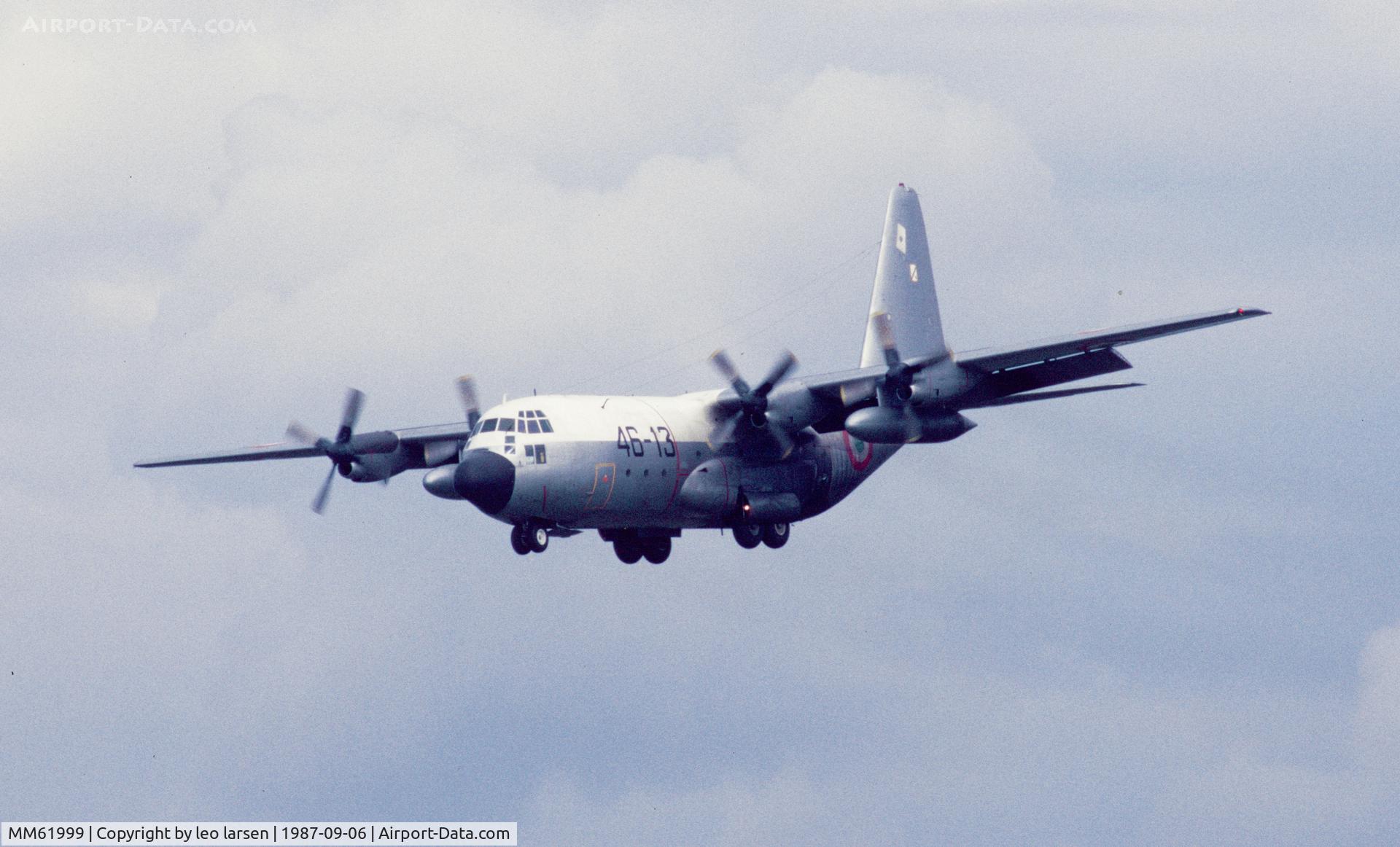 MM61999, Lockheed C-130H Hercules C/N 382-4495, Vaerloese Air Base Denmark 6.9.1987