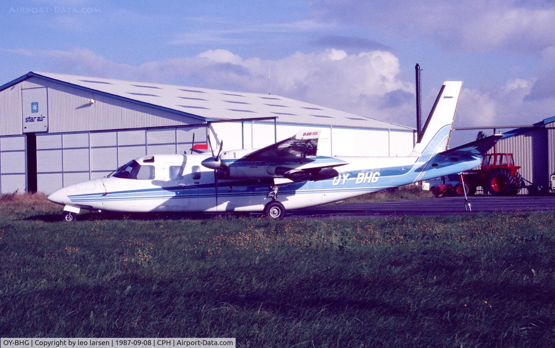 OY-BHG, 1980 Gulfstream 690C C/N 11624, Copenhagen 8.9.1987