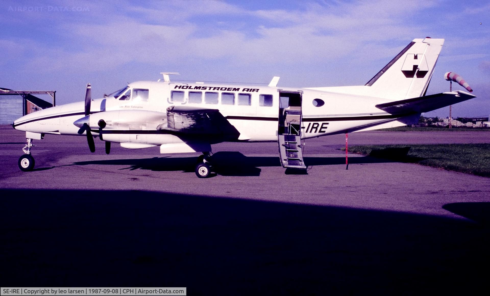 SE-IRE, 1969 Beech 99 Airliner C/N U-75, Copenhagen 8.9.1987
