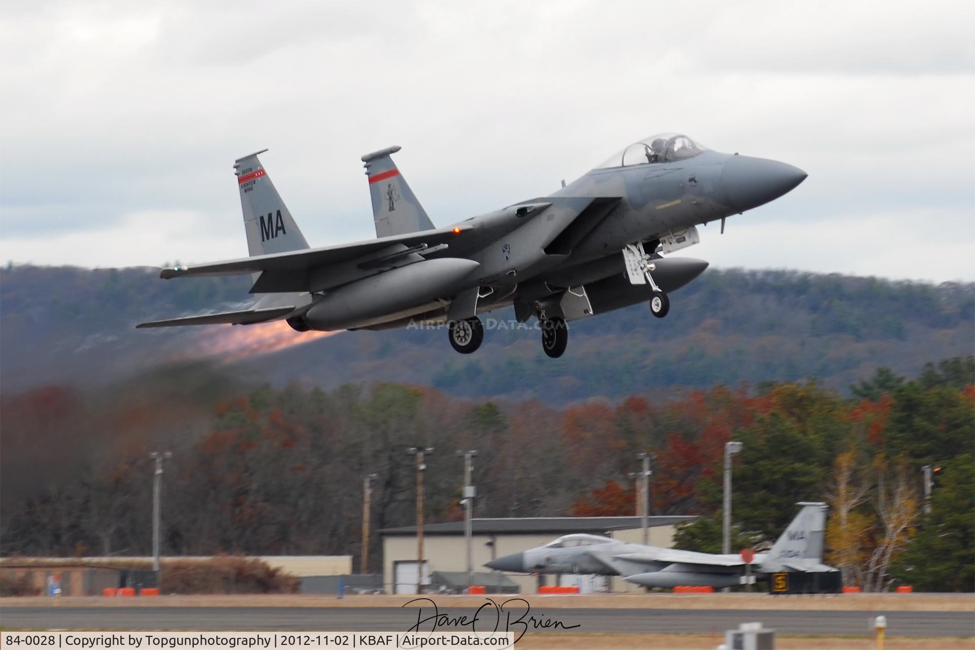 84-0028, 1984 McDonnell Douglas F-15C Eagle C/N 0939/C331, SLAM01 launching mock alert drill