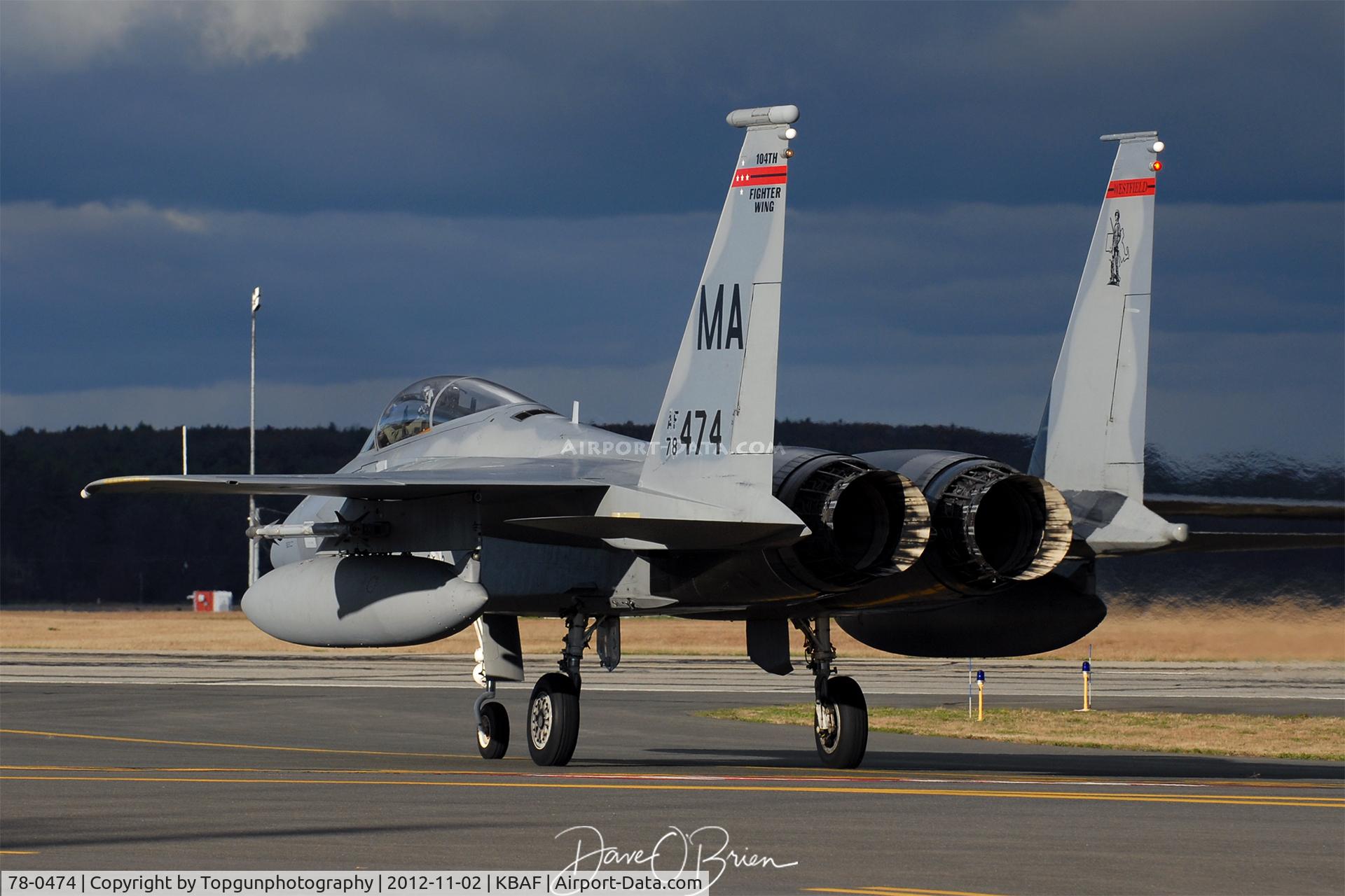 78-0474, McDonnell Douglas F-15C Eagle C/N 0453/C007, WICKED41 taxing back to the barn