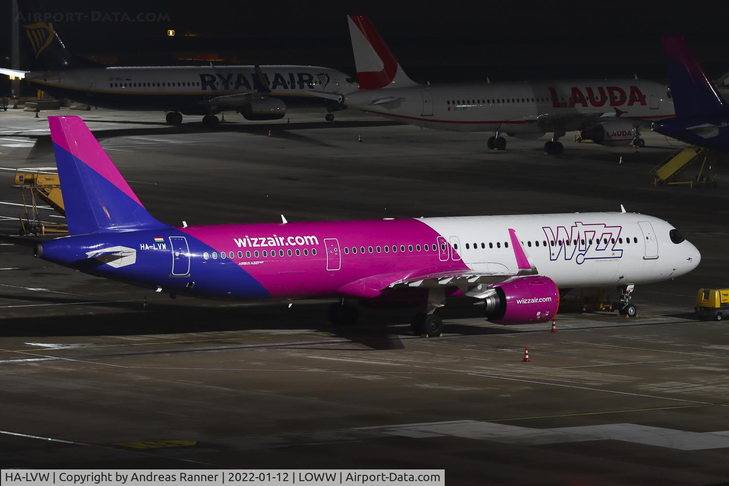 HA-LVW, 2021 Airbus A321-271NX C/N 10509, Wizzair A321neo