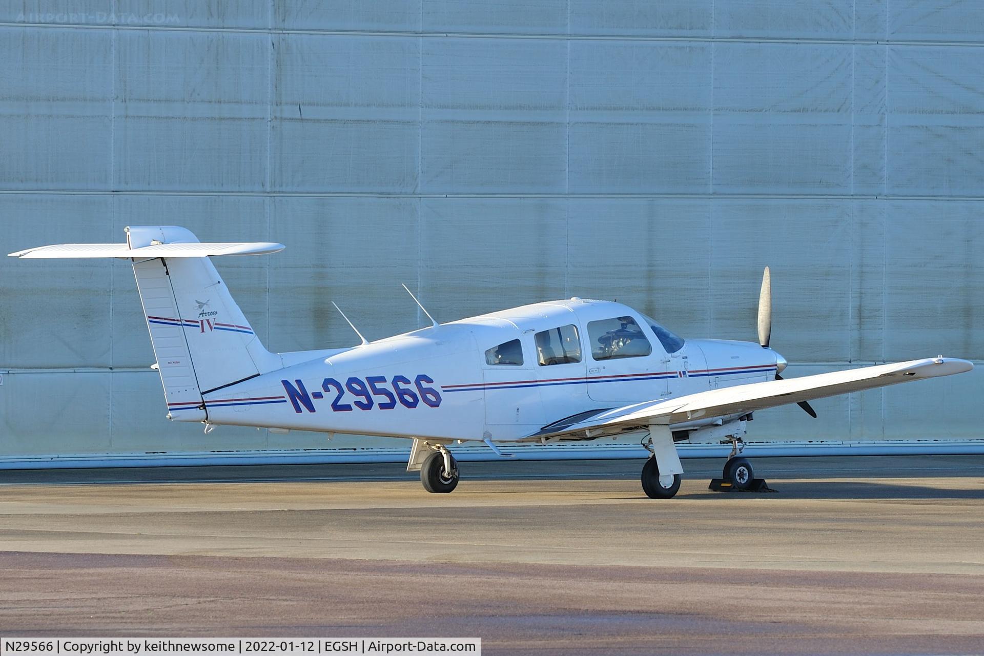N29566, 1979 Piper PA-28RT-201 Arrow IV C/N 28R-7918146, Parked at Norwich.