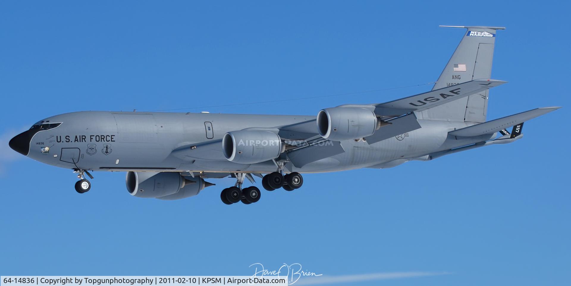 64-14836, 1964 Boeing KC-135R Stratotanker C/N 18776, PACK31 landing RW34