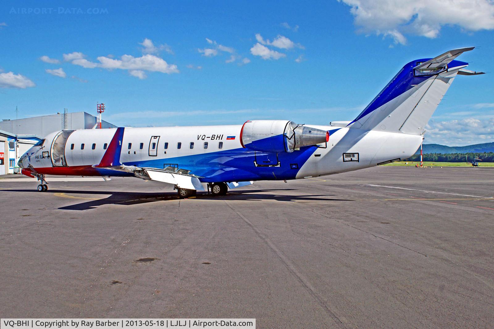 VQ-BHI, 2003 Canadair CRJ-200LR (CL-600-2B19) C/N 7809, VQ-BHI   Canadair CRJ-200ER [7809] (AK Bars Aero) Ljubljana~S5 18/05/2013