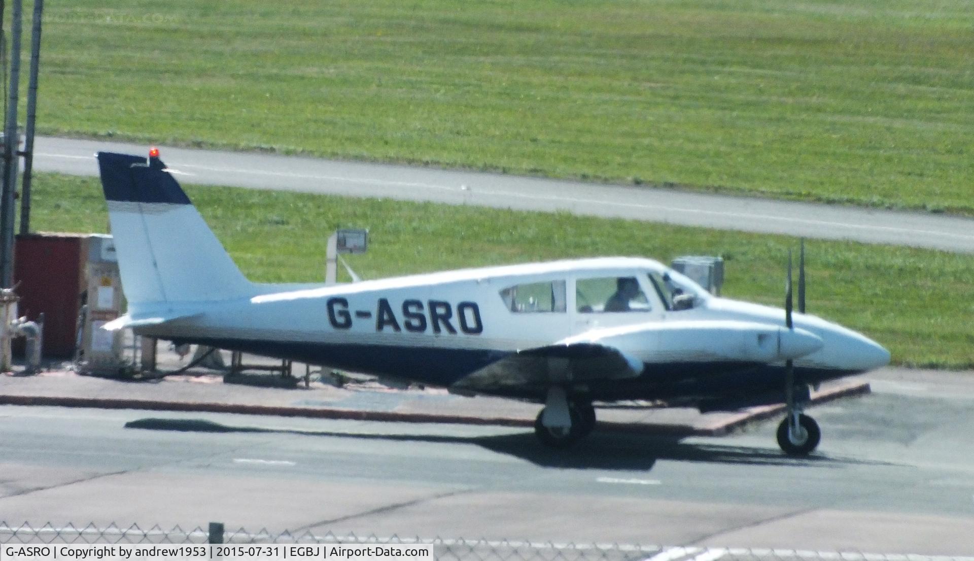 G-ASRO, 1964 Piper PA-30 Twin Comanche Twin Comanche C/N 30-395, G-ASRO at Gloucestershire Airport.