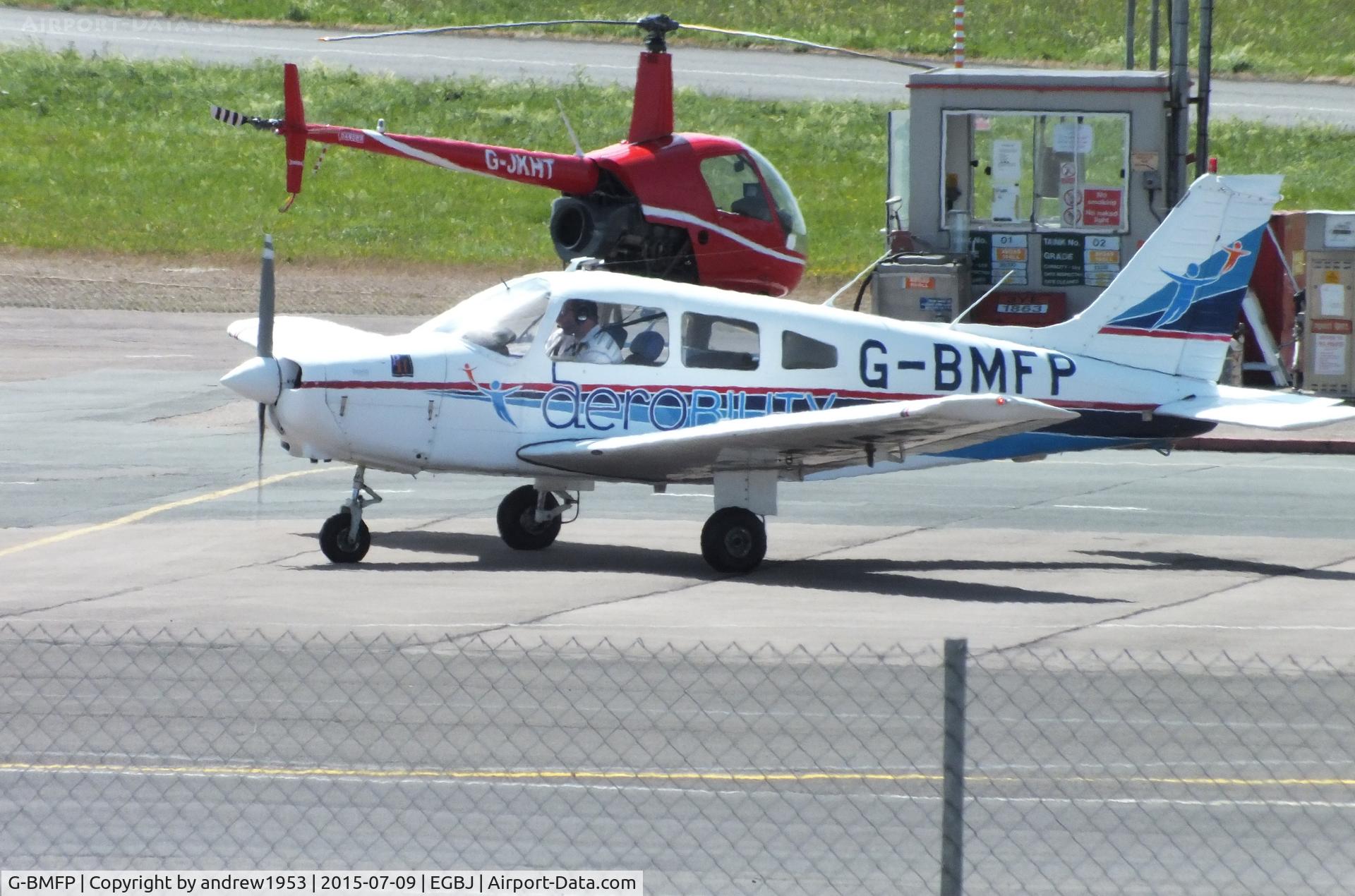 G-BMFP, 1979 Piper PA-28-161 Cherokee Warrior II C/N 28-7916243, G-BMFP at Gloucestershire Airport.