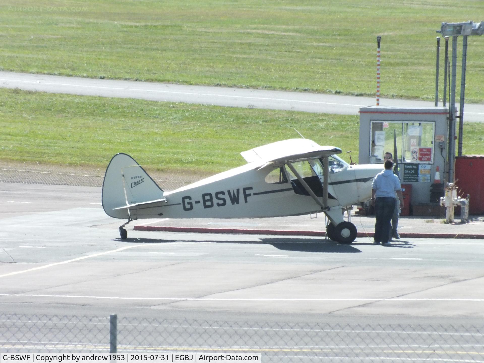 G-BSWF, 1949 Piper PA-16 Clipper C/N 16-475, G-BSWF at Gloucestershire Airport.